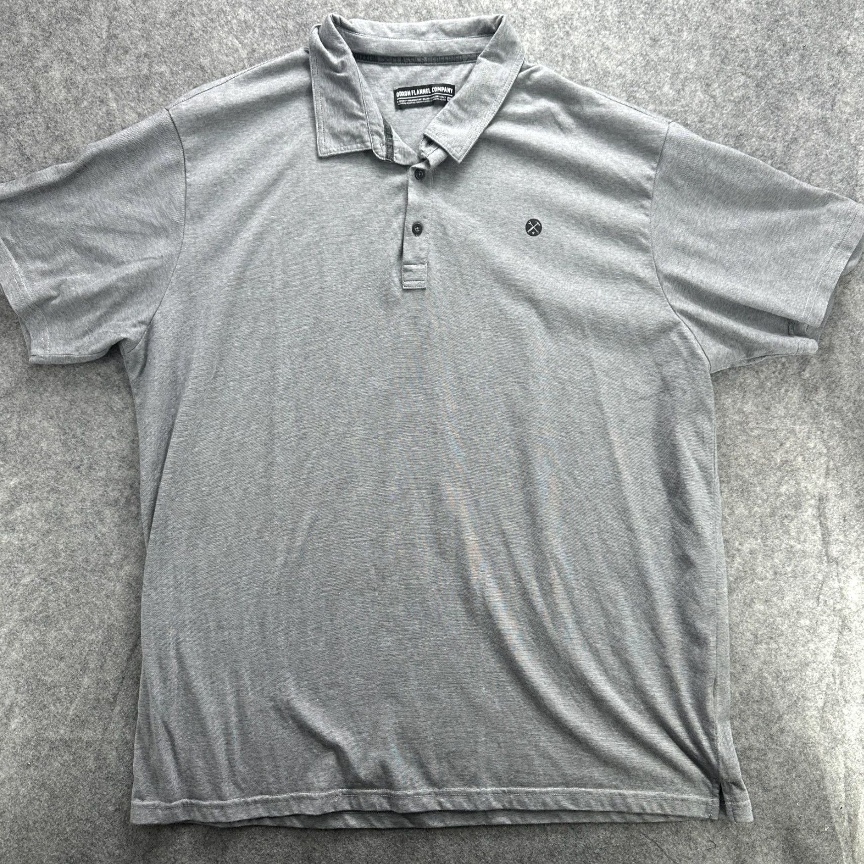 Vintage Dixxon Flannel Company Polo Shirt 4XL Gray D-Sport Performance Golf Mens Size US XXL / EU 58 / 5 - 2 Thumbnail