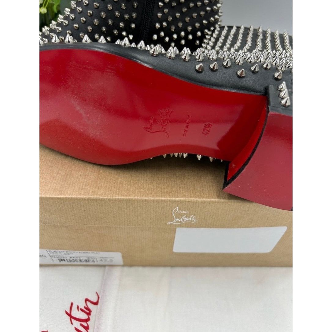Christian Louboutin Christian Louboutin SPIKEASY leather ankle boots size 42.5 Size US 9.5 / EU 42-43 - 8 Thumbnail