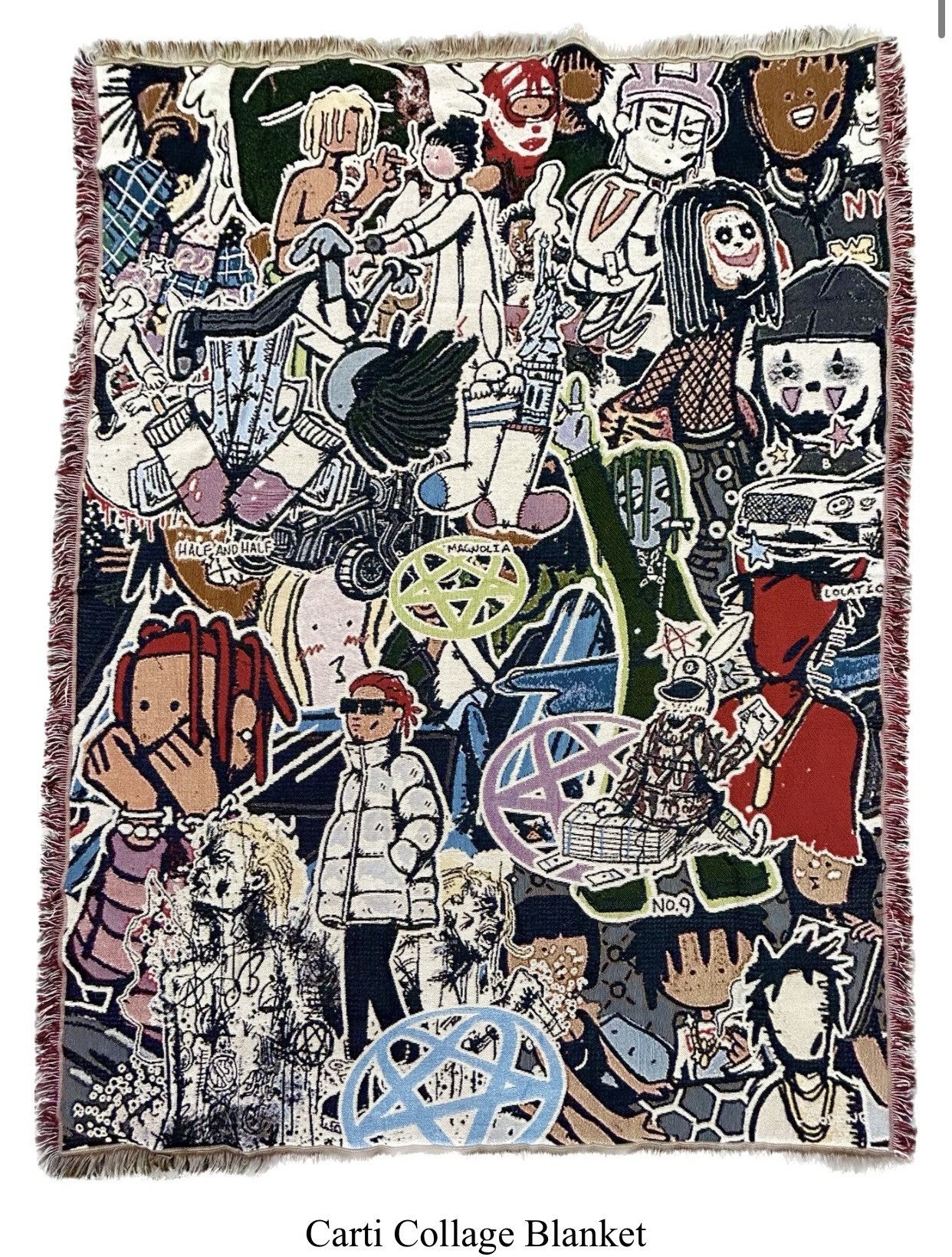 image of Kodone Kodonism Carti Collage Blanket, Men's