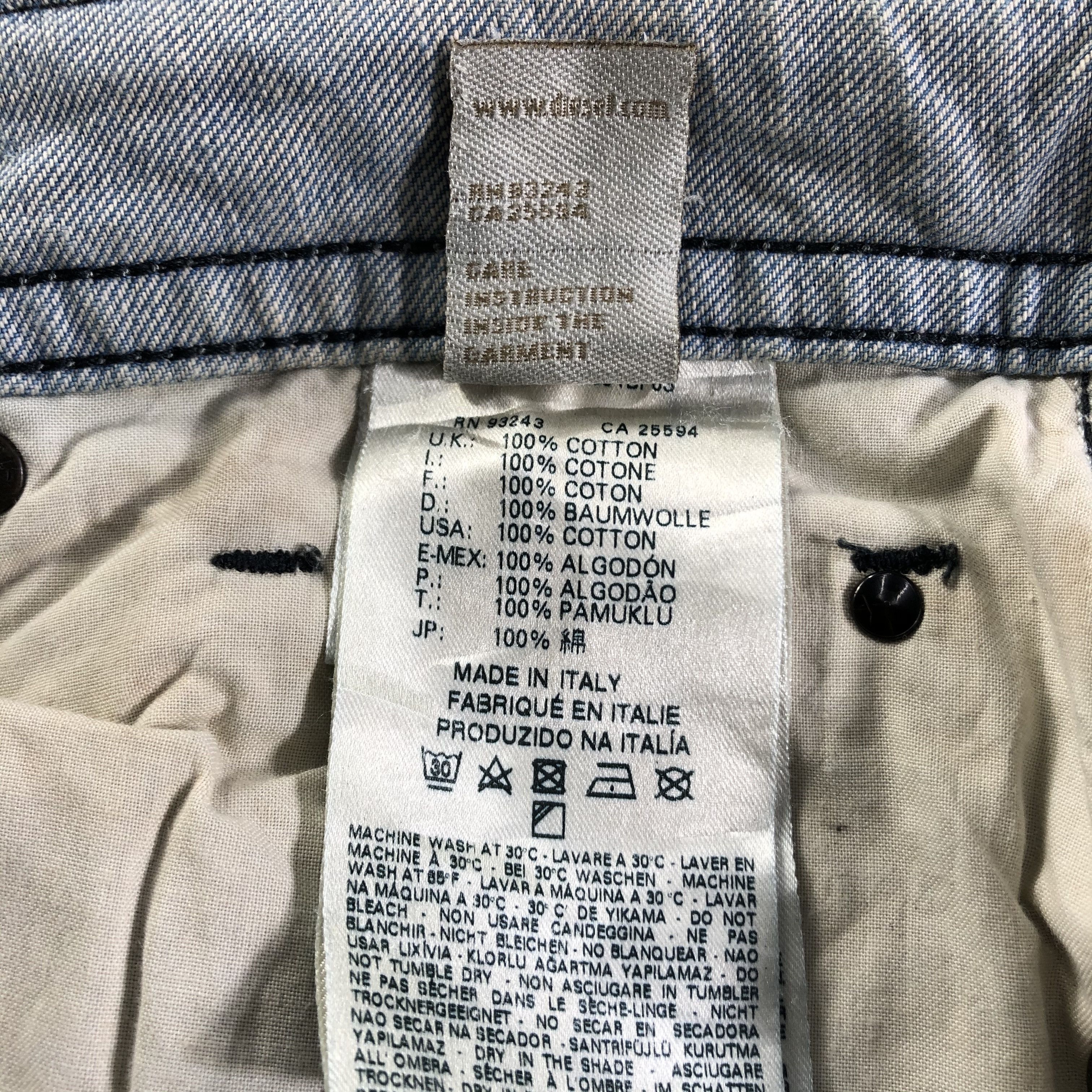 Diesel Distress Diesel Jeans Faded Blue Denim KJ2397 Size US 26 / EU 42 - 12 Thumbnail