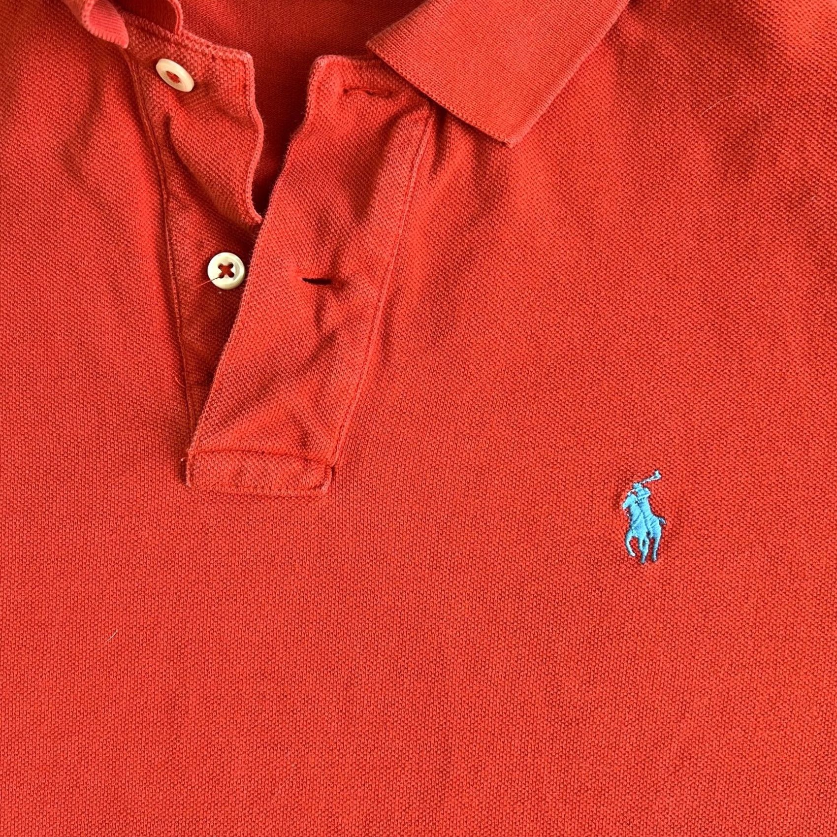 Polo Ralph Lauren Polo Ralph Lauren Polo Shirt Mens Large Red Solid Short Sleeve Pony Logo Casual Size US L / EU 52-54 / 3 - 2 Thumbnail