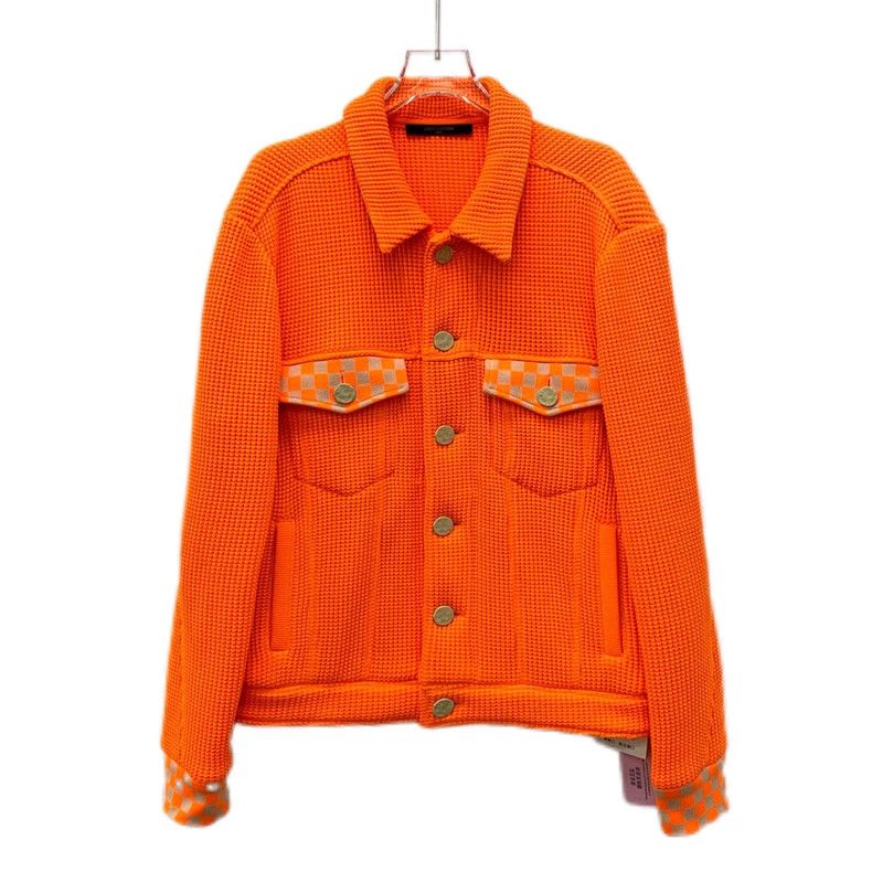 Louis Vuitton Louis Vuitton Tangerine Checker Lapel Single Breasted Long Size US M / EU 48-50 / 2 - 1 Thumbnail