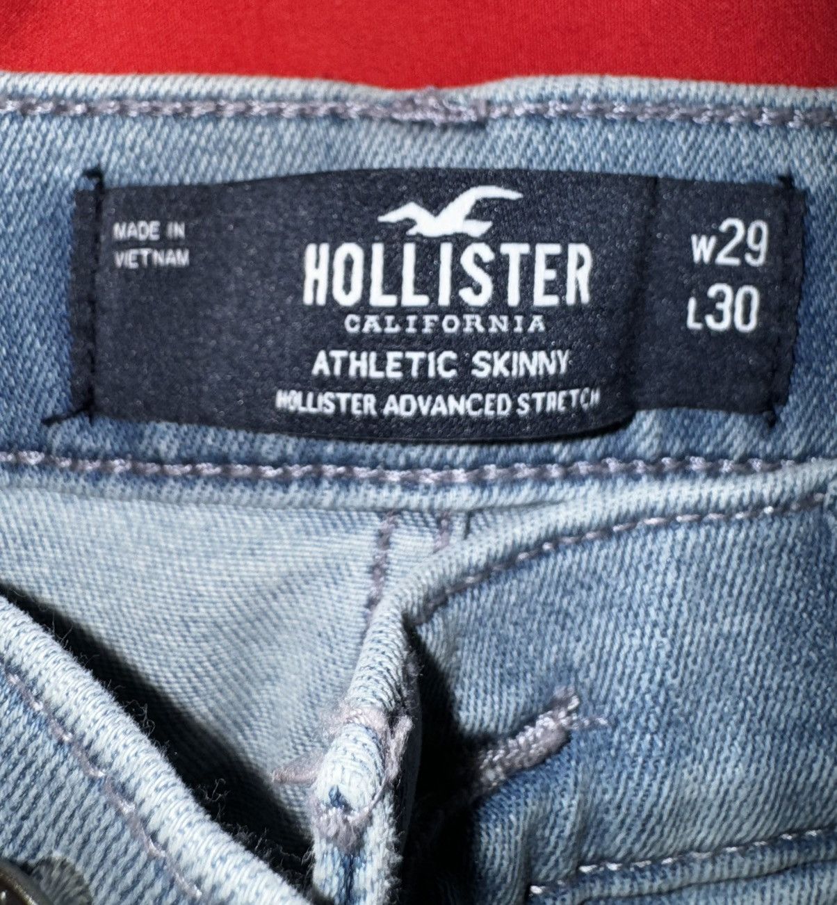 Hollister Hollister Light Blue Skinny Jeans 29x30 Size US 29 - 4 Thumbnail