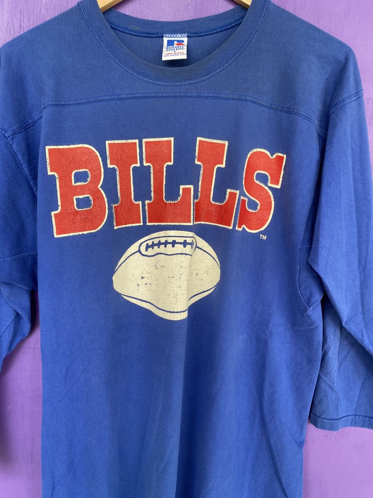 Russell Athletic Vintage 90s Russell athletic Buffalo Bills jersey shirt Size US L / EU 52-54 / 3 - 3 Thumbnail
