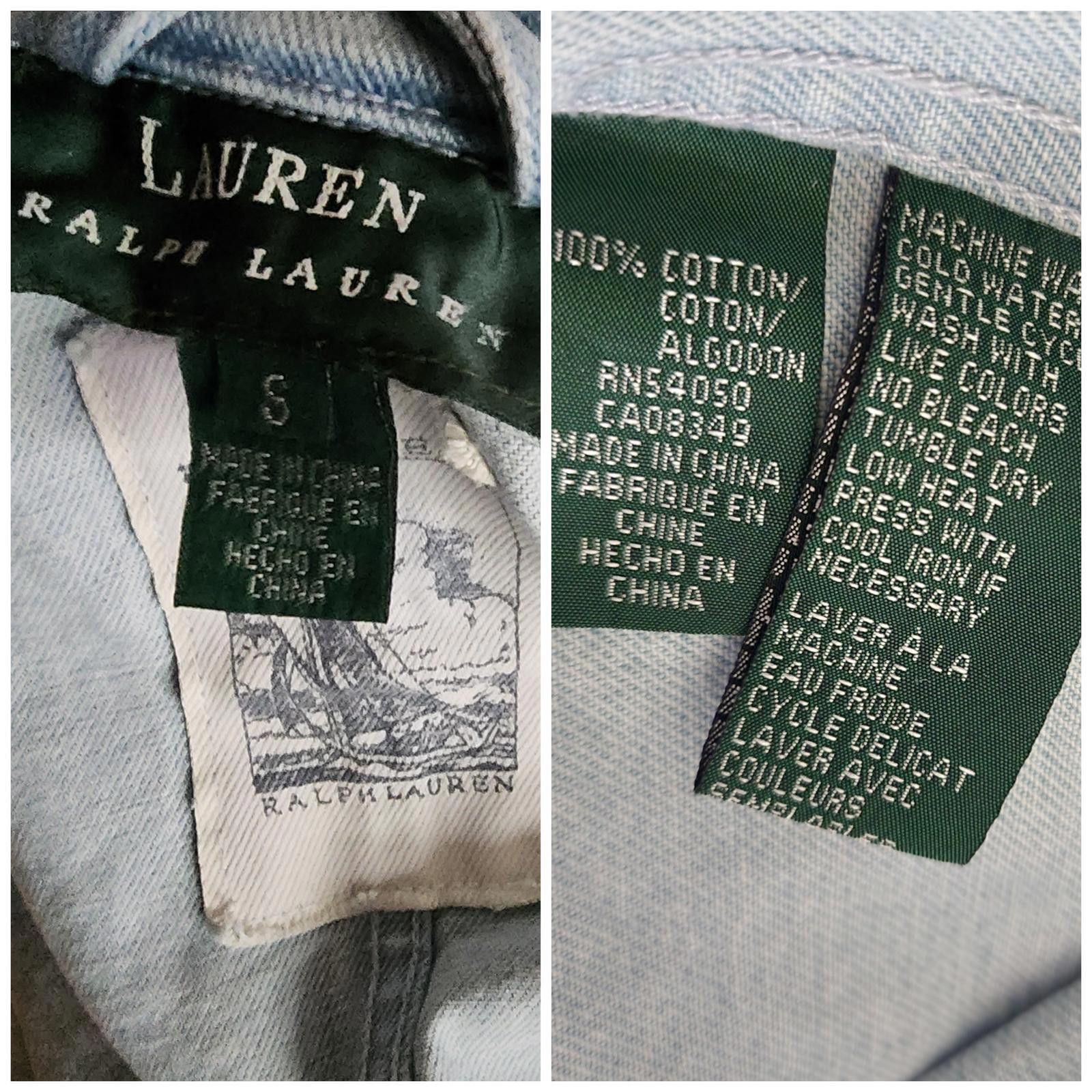 Lauren Ralph Lauren Lauren, Ralph Lauren. 90s Denim Oversized Barn Coat. Small Size S / US 4 / IT 40 - 4 Thumbnail