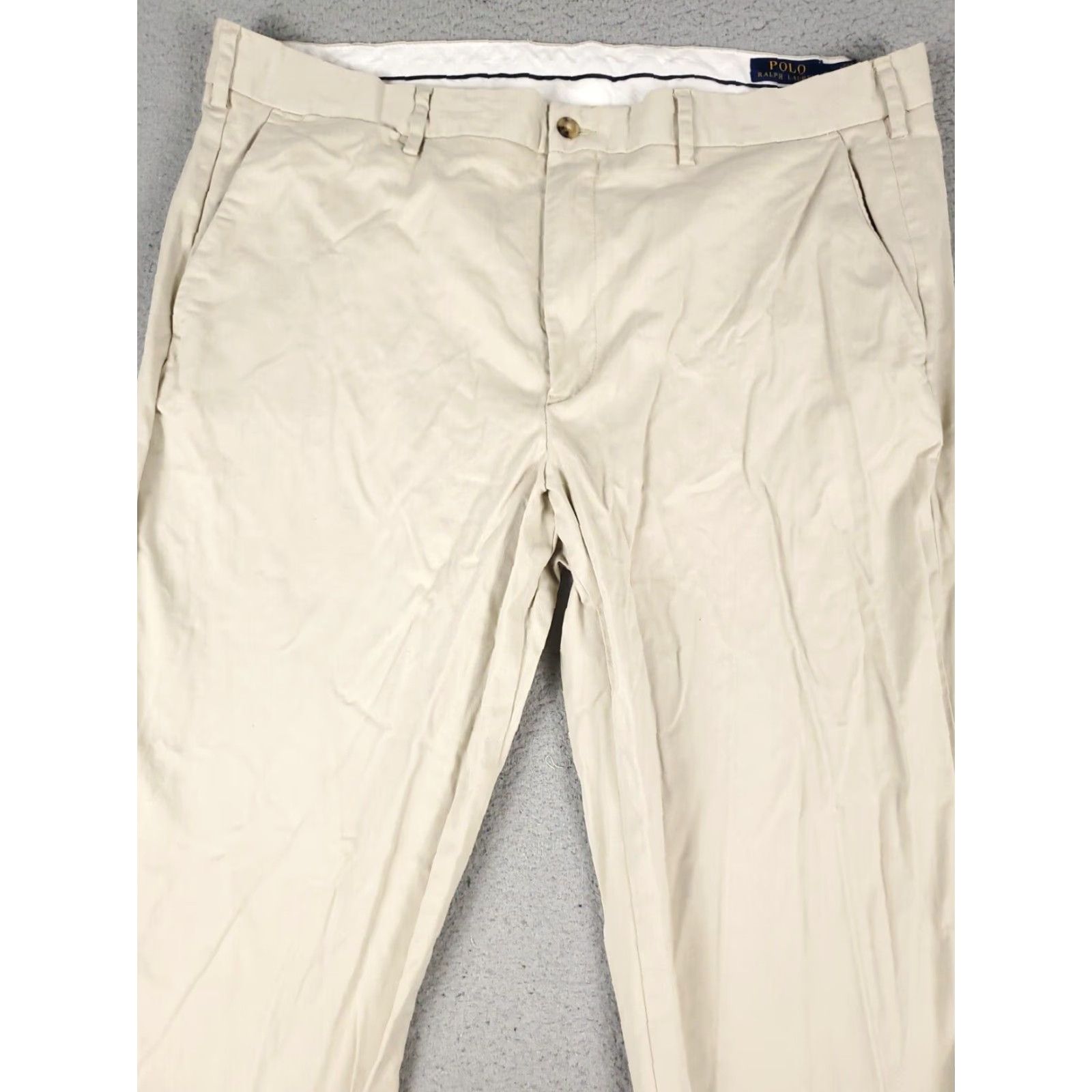 Ralph Lauren Ralph Lauren Chino Pants Mens 40x32 Beige Flat Front Casual Trousers Size US 40 / EU 56 - 2 Thumbnail