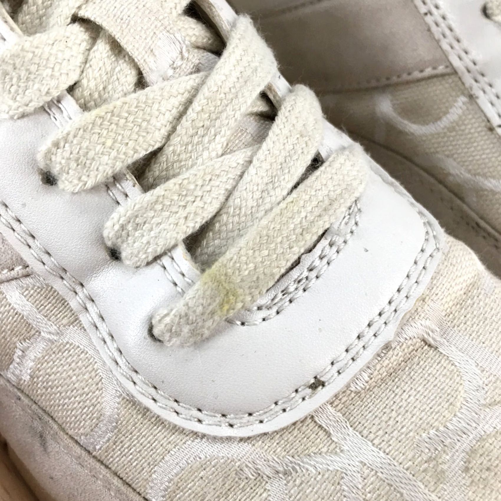 Calvin Klein Calvin Klein Women Shoes 7 Tea Sneakers White Lace Up Low Top Comfort Casual Size M / US 6-8 / IT 42-44 - 6 Thumbnail
