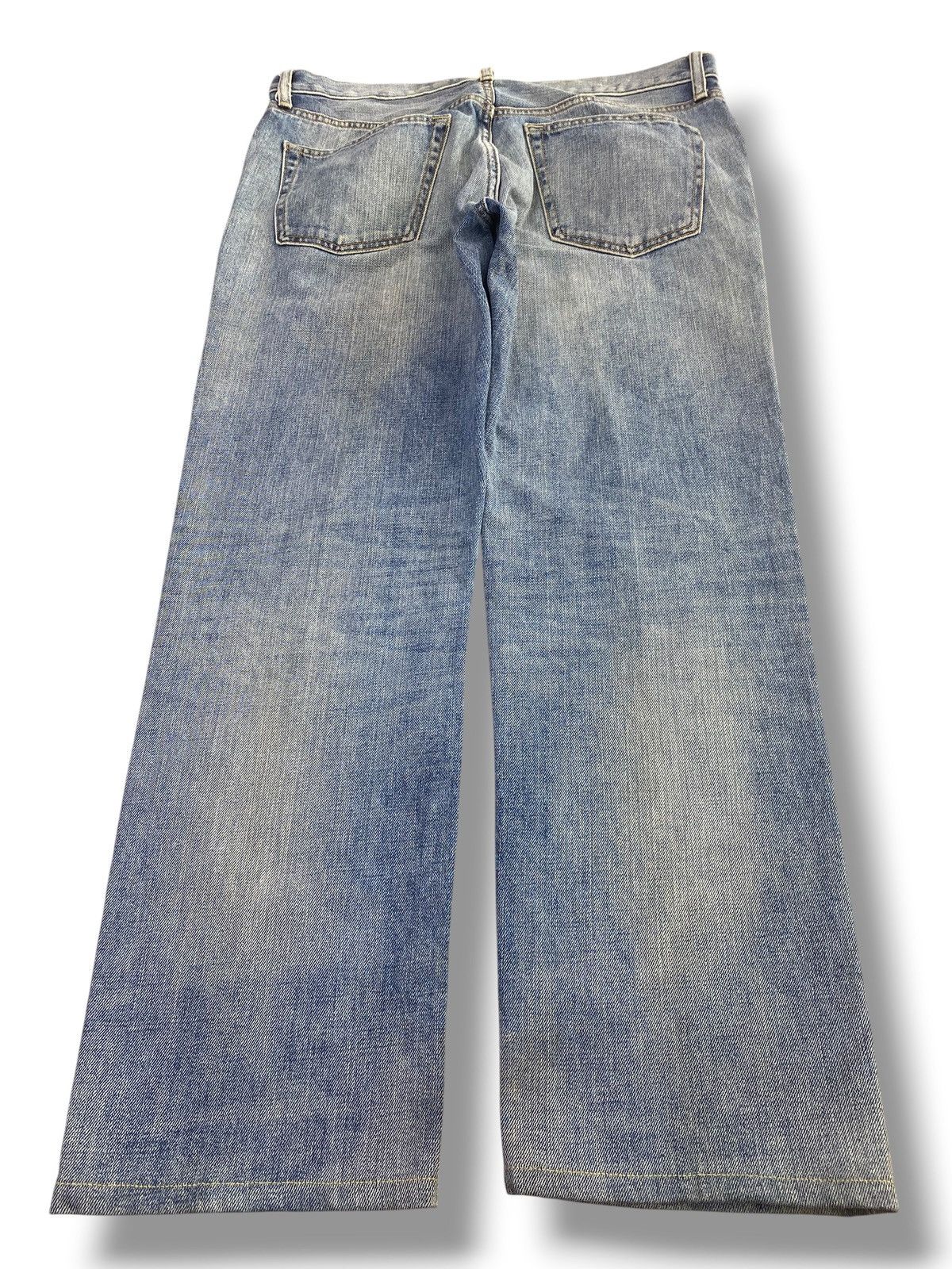 Uniqlo Uniqlo Blue Acid Wash Faded Style Loose Jeans Size US 34 / EU 50 - 3 Thumbnail