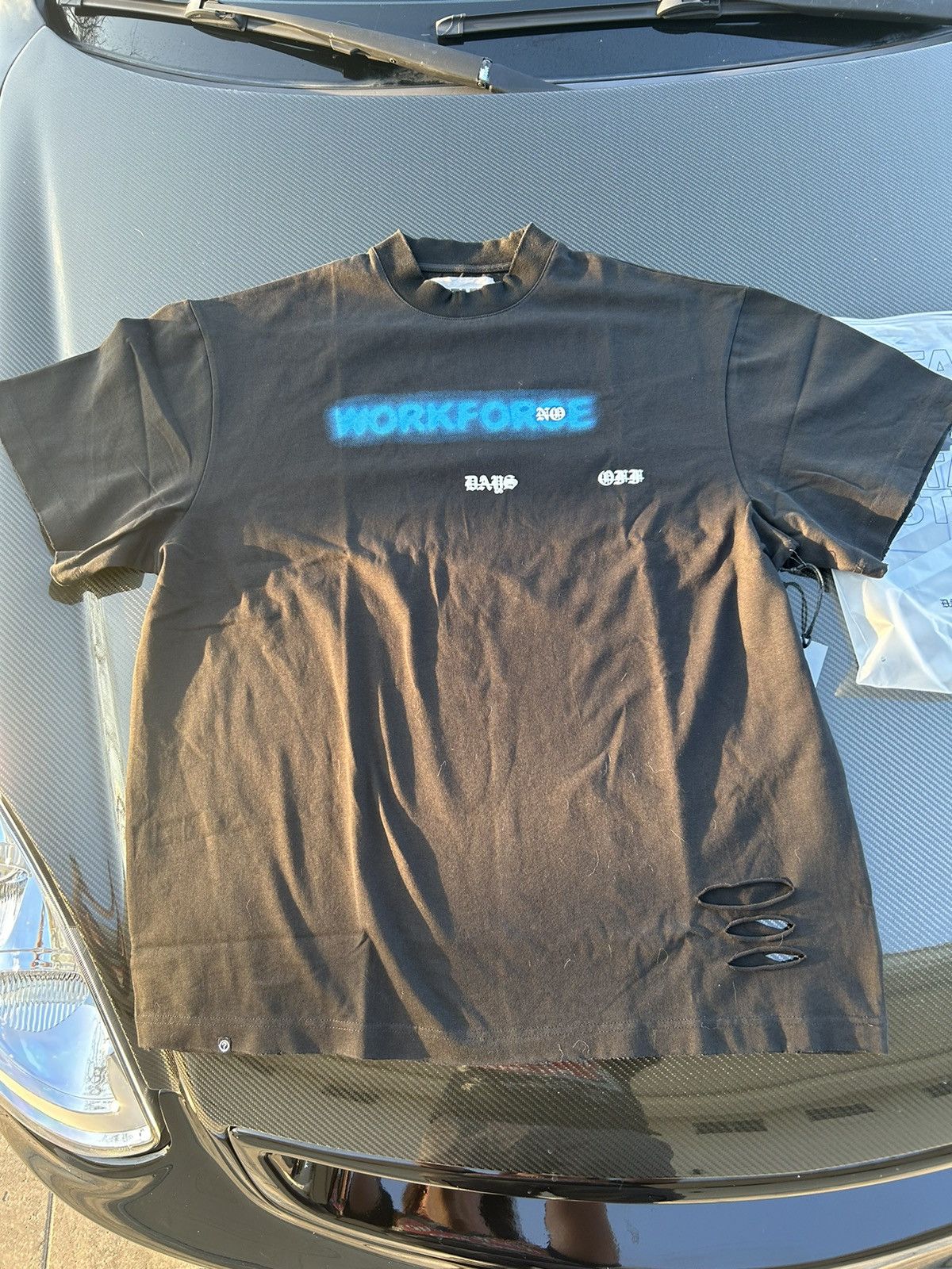 image of G59 Records Revival Tee (Black/blue), Men's (Size Medium)