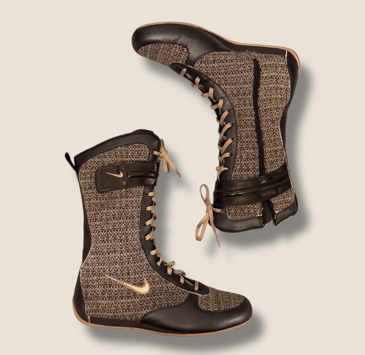 Nike NIKE Iconic Vintage Ultra Rare Boxing Boots Tweed Gorpcore Size US 7 / IT 37 - 7 Thumbnail