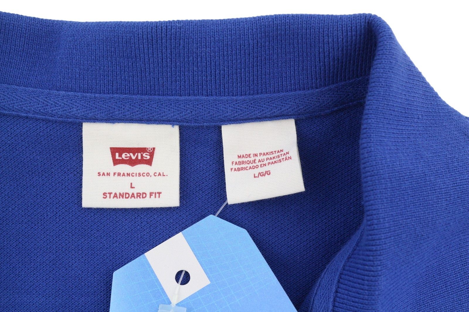 Levi's STANDARD FIT L Blue Cotton Patch Logo 87874 Size US L / EU 52-54 / 3 - 11 Thumbnail
