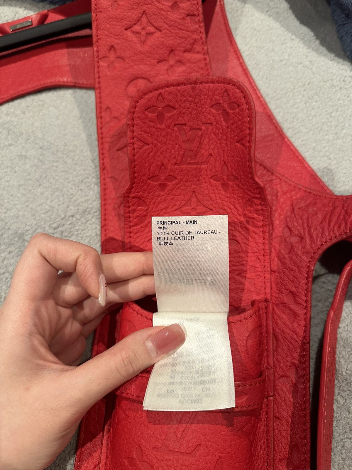 Louis Vuitton × Virgil Abloh Louis Vuitton Leather Red Vest Mid Layer Size US S / EU 44-46 / 1 - 8 Thumbnail