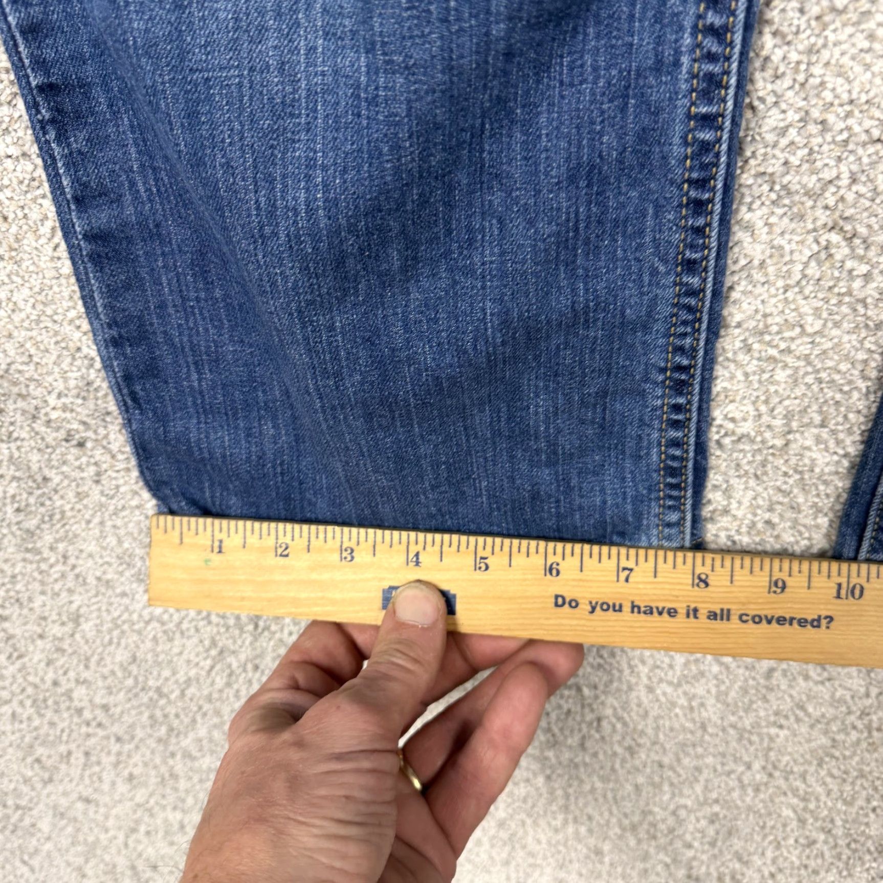 Gap Gap Jeans Womens 10 Boot Cut Cropped Stretch Blue Mid Rise Denim 33x23 Size 32" / US 10 / IT 46 - 3 Thumbnail