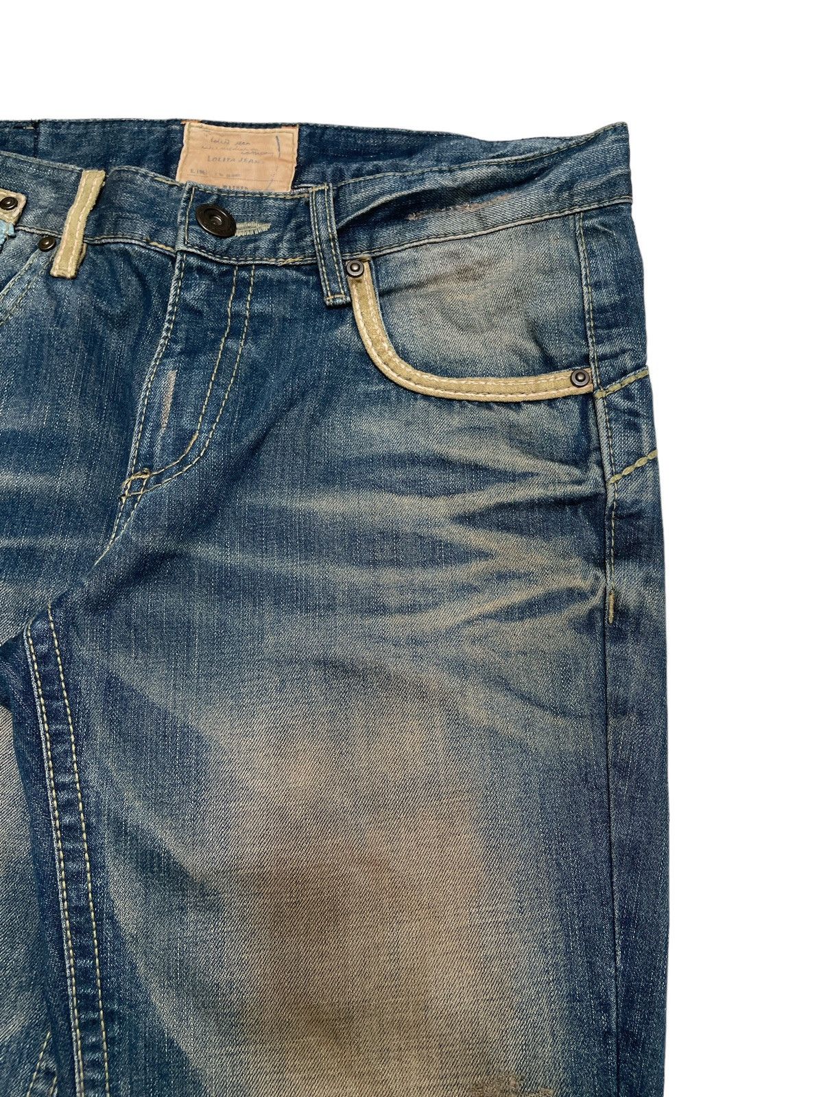 If Six Was Nine × Japanese Brand Very Rare Vintage Japanese Brand Lolita Flared Jeans 1990s Size US 32 / EU 48 - 4 Thumbnail