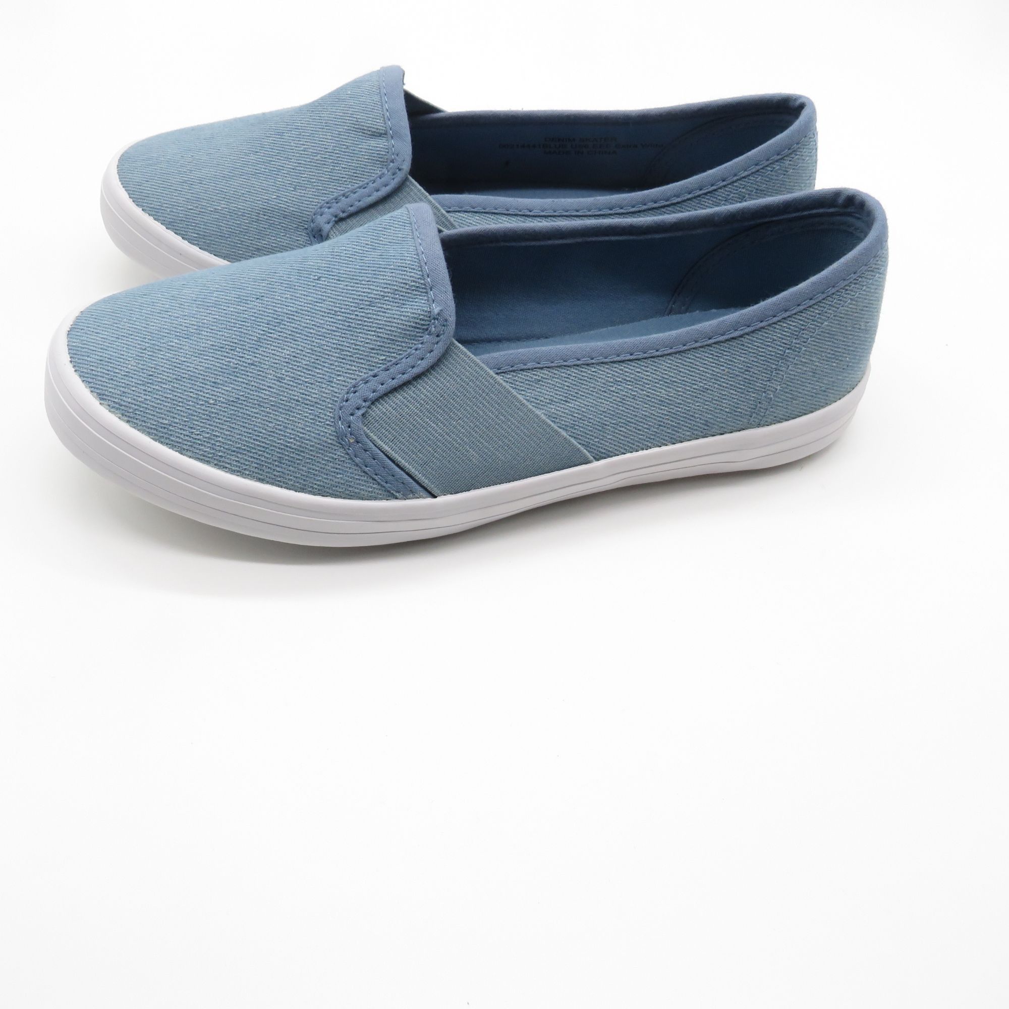 Other Evans Womens Slip-On Denim Sneakers Size 6EEE Blue Casual Sh Size US 6 / IT 36 - 7 Thumbnail
