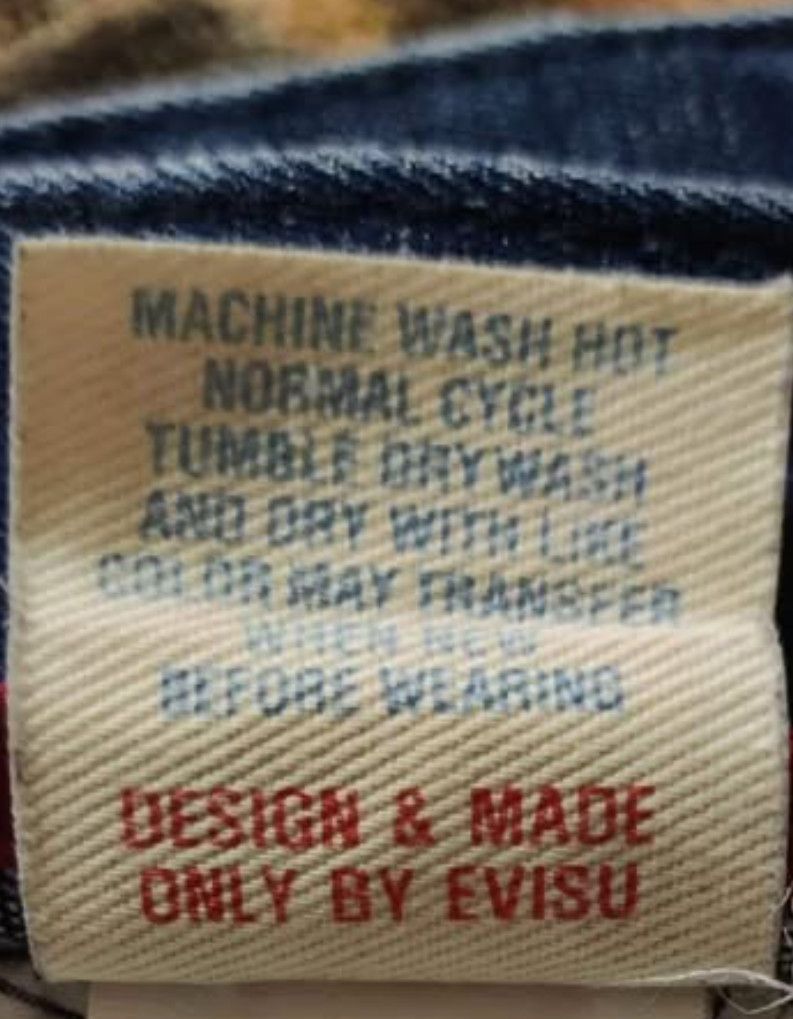 Evisu EVISU BUSHPANT SELVEDGE DENIM BAGGY FIT Size US 32 / EU 48 - 12 Thumbnail