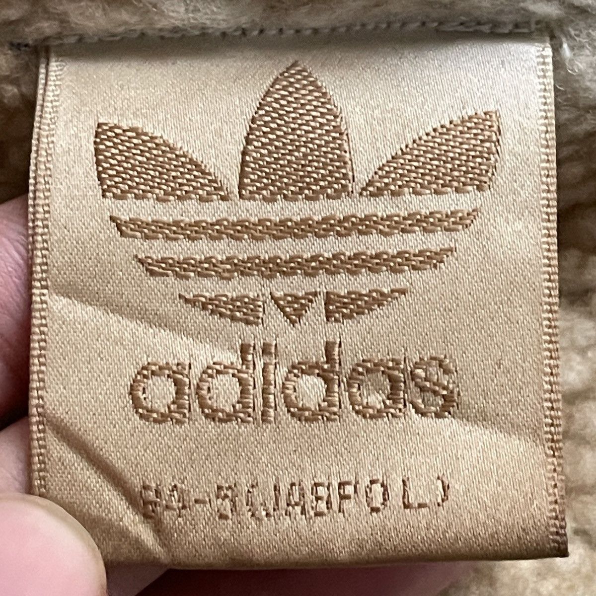 Adidas × Vintage Vintage Brand Adidas Big Logo Fur Hoodie 1990s Size US L / EU 52-54 / 3 - 11 Thumbnail