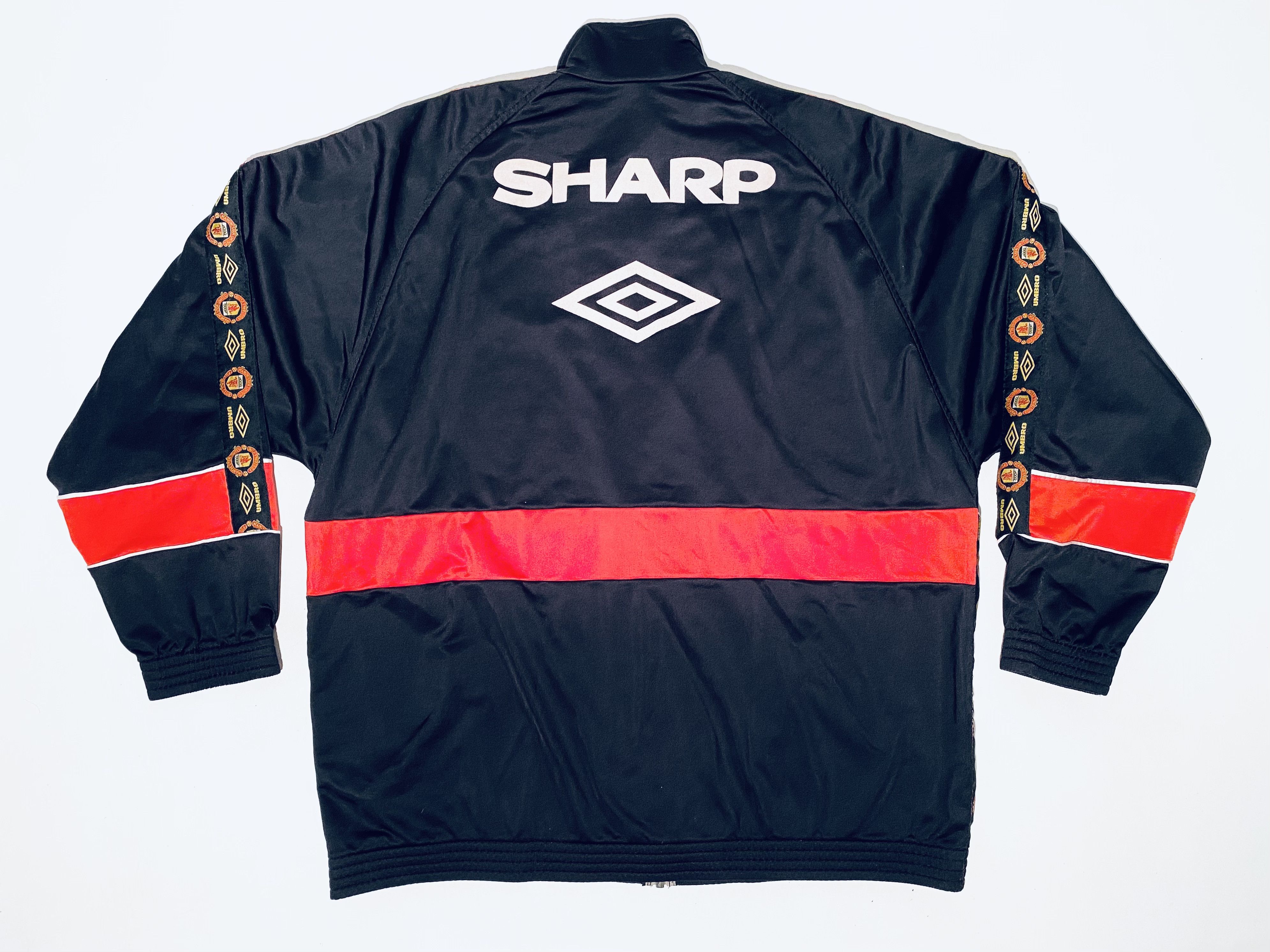Umbro Manchester United Track / Training Jacket 1997 1998 Size US XXL / EU 58 / 5 - 4 Thumbnail