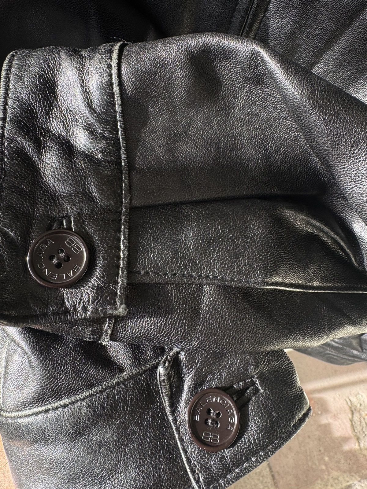 Balenciaga Balenciaga Nicolas Ghesquière Zip-Up Leather Jacket Size US XL / EU 56 / 4 - 7 Thumbnail