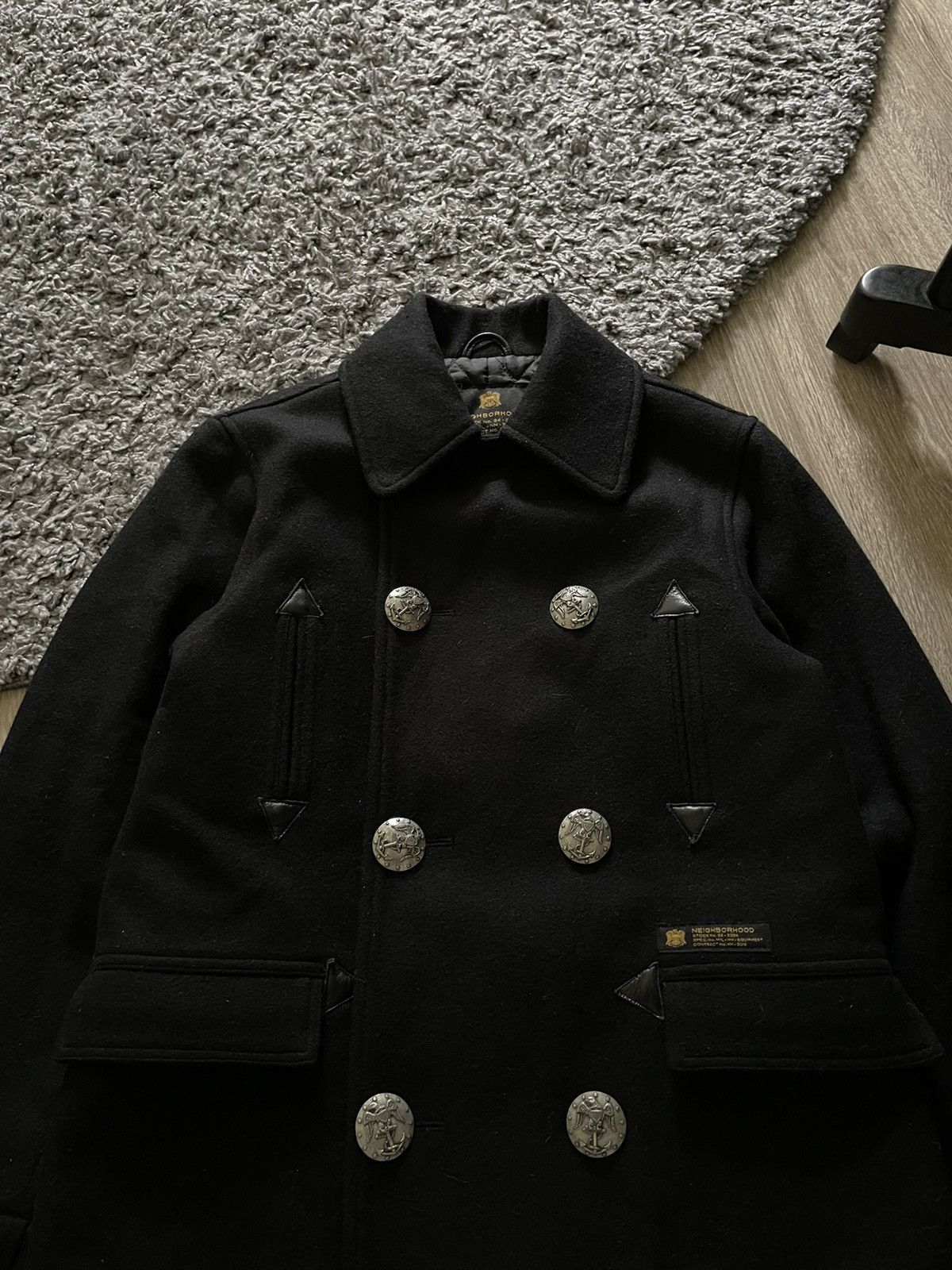 Japanese Brand × Neighborhood 🇯🇵Rare Neighborhood Wool Double Button Japanese Coat Jacket Size US S / EU 44-46 / 1 - 6 Thumbnail
