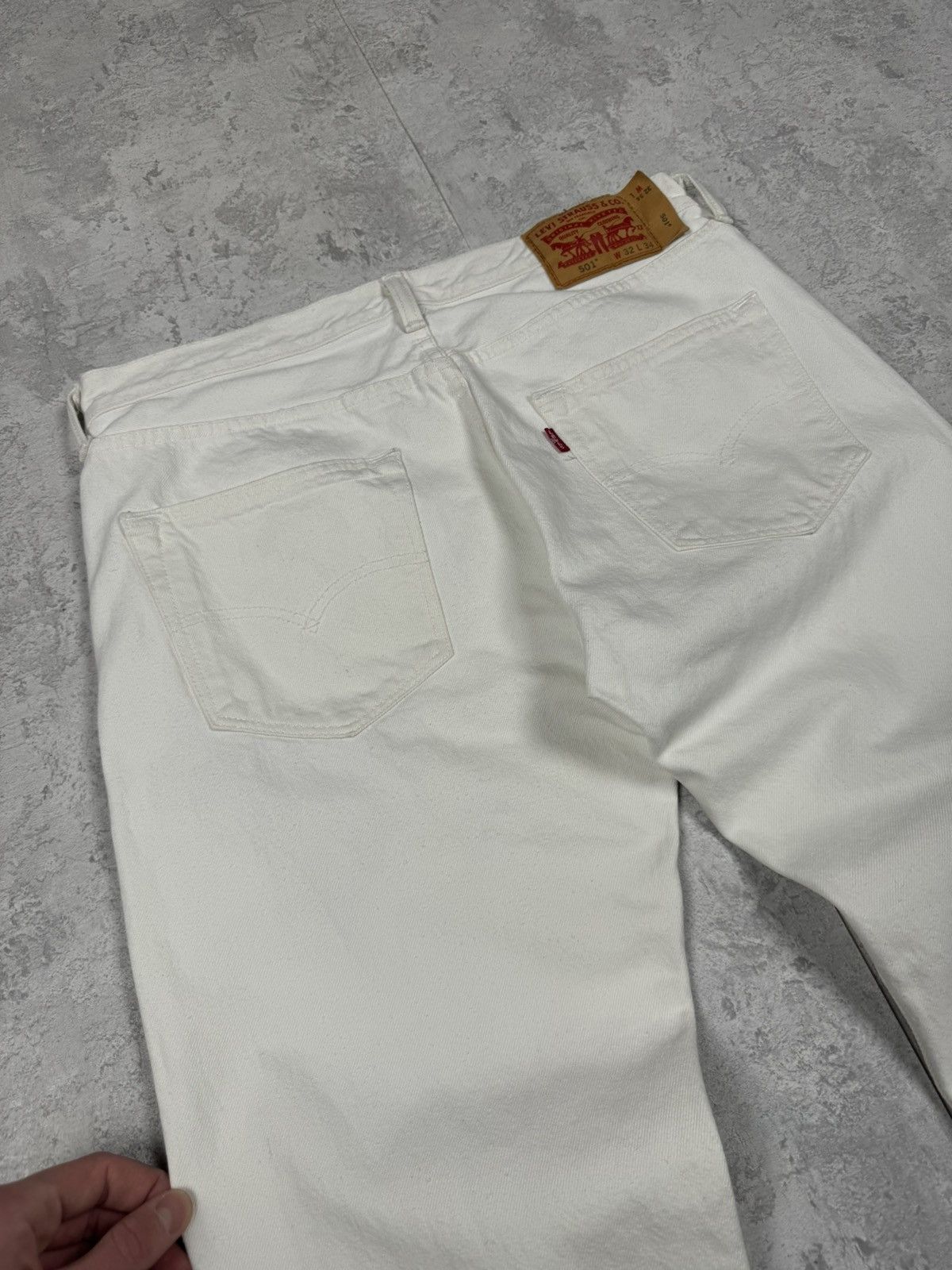 Levi's Levis 501 White Jeans Size 32/34 Size US 32 / EU 48 - 5 Thumbnail