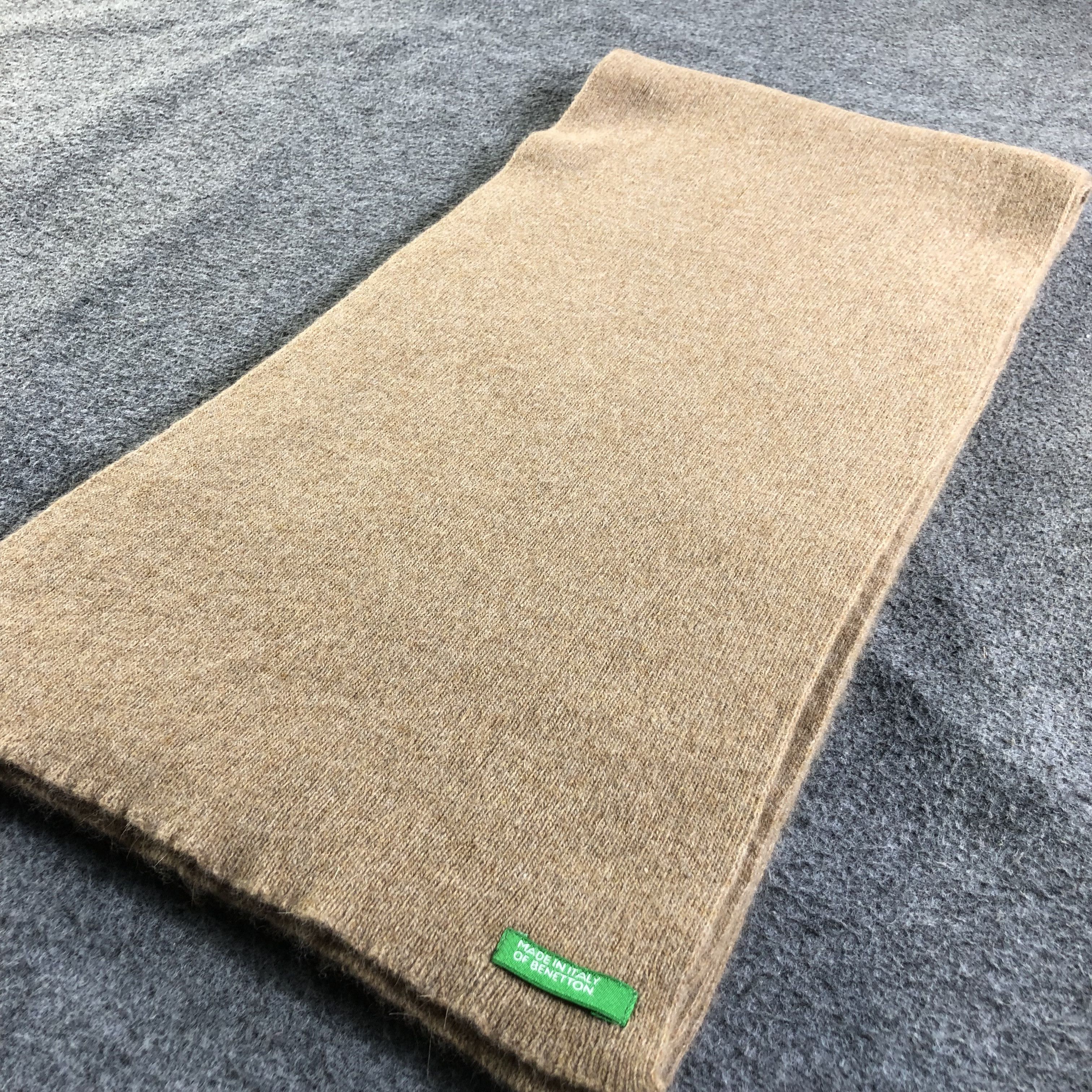 Benetton Benetton Made in Italy Wool Scarf Muffler V1802 Size ONE SIZE - 3 Thumbnail