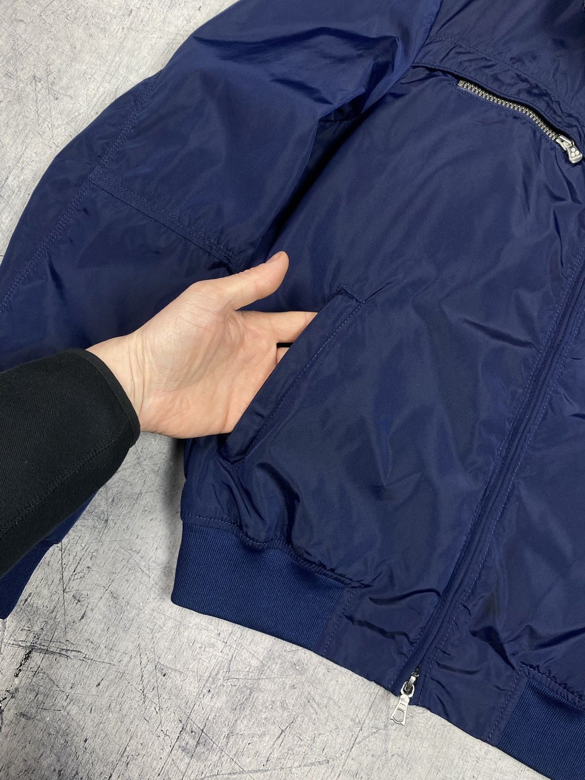 Peuterey Peuterey Technical Nylon Bomber Jacket Navy Blue Size US M / EU 48-50 / 2 - 11 Thumbnail