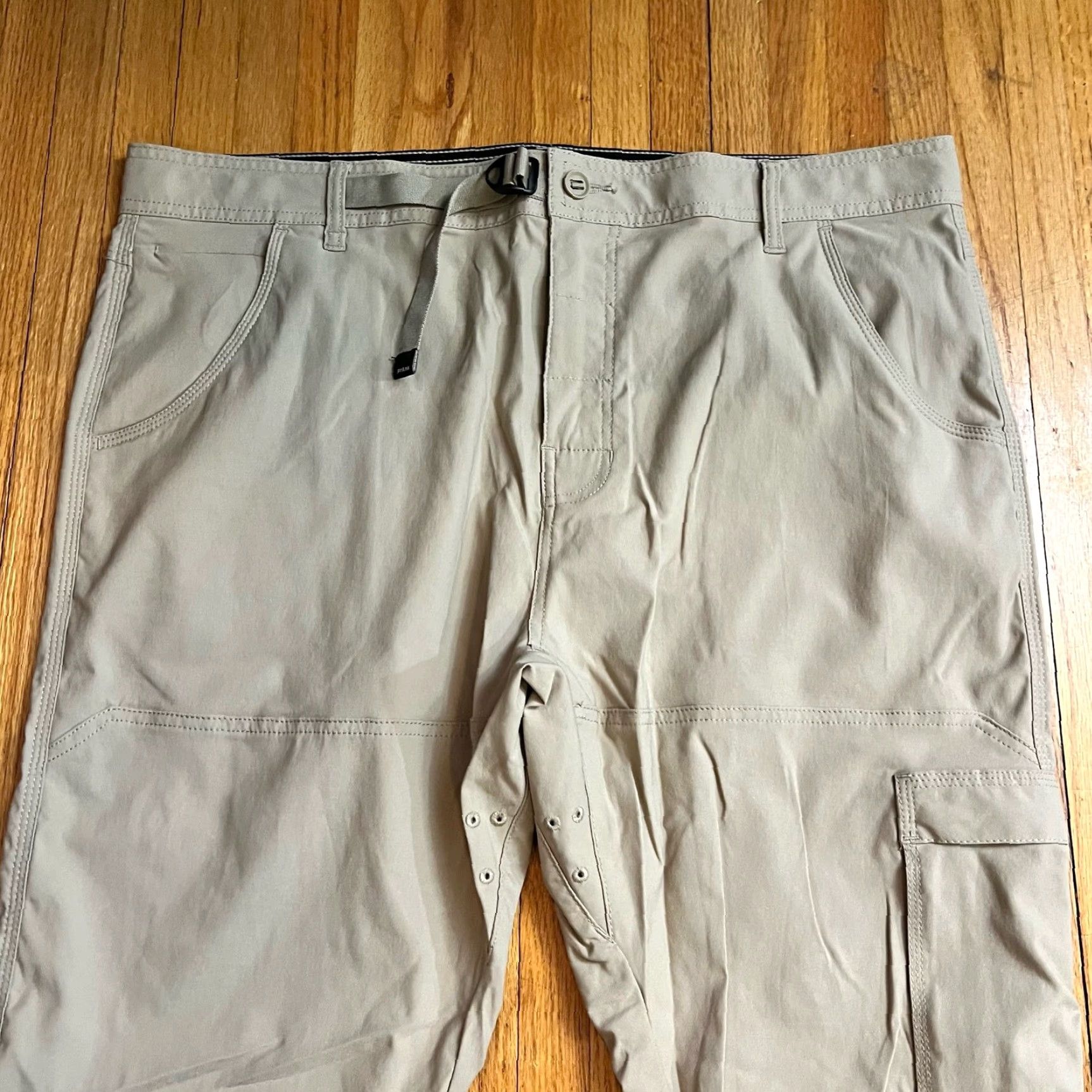 Prana Prana Pants Mens 40 Beige STRETCH ZION II RegularFit Cargo Hiking Regular Mens 40 Beige 29in Inseam Size US 40 / EU 56 - 2 Thumbnail
