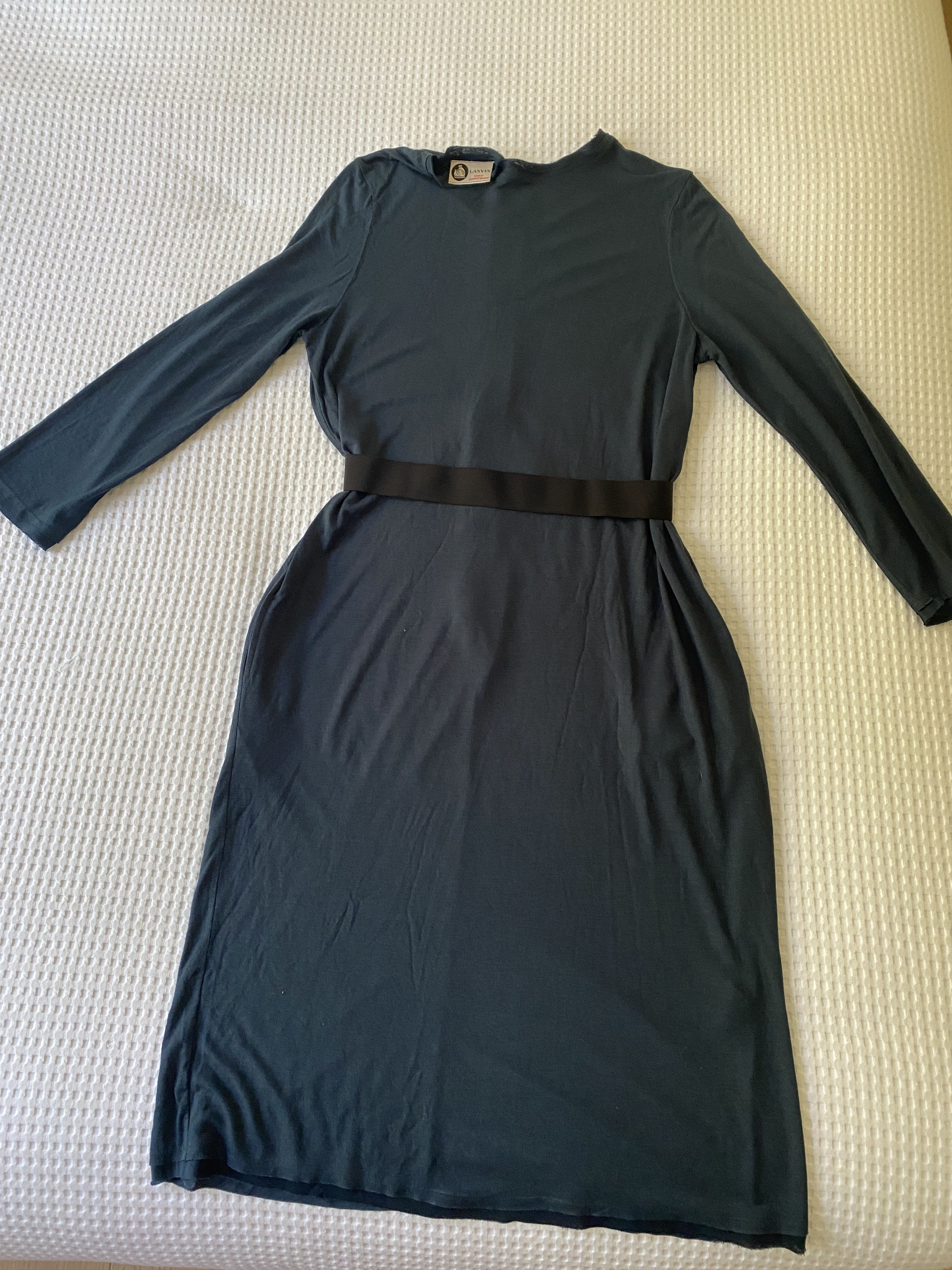 Lanvin Teal blue wool Lanvin dress Size XL / US 12-14 / IT 48-50 - 1 Thumbnail