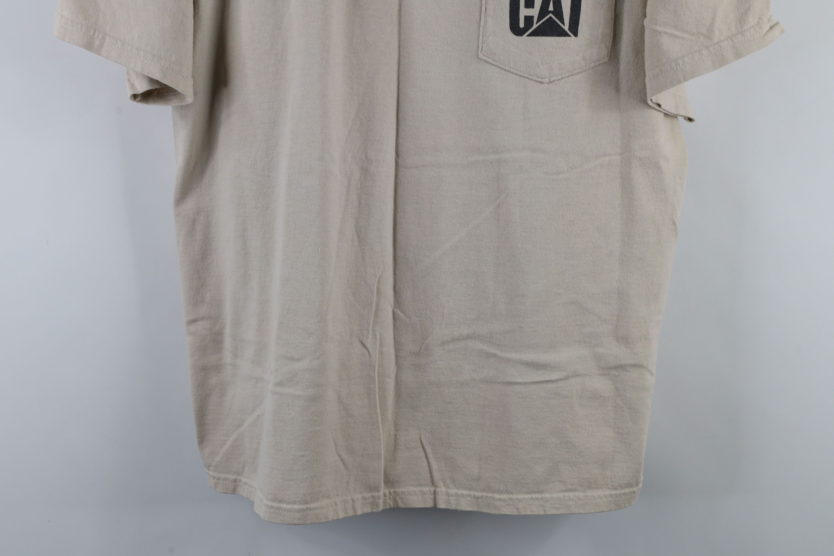 Vintage Vintage Y2K Cat Caterpillar National Show T-Shirt Beige Size US XL / EU 56 / 4 - 3 Thumbnail