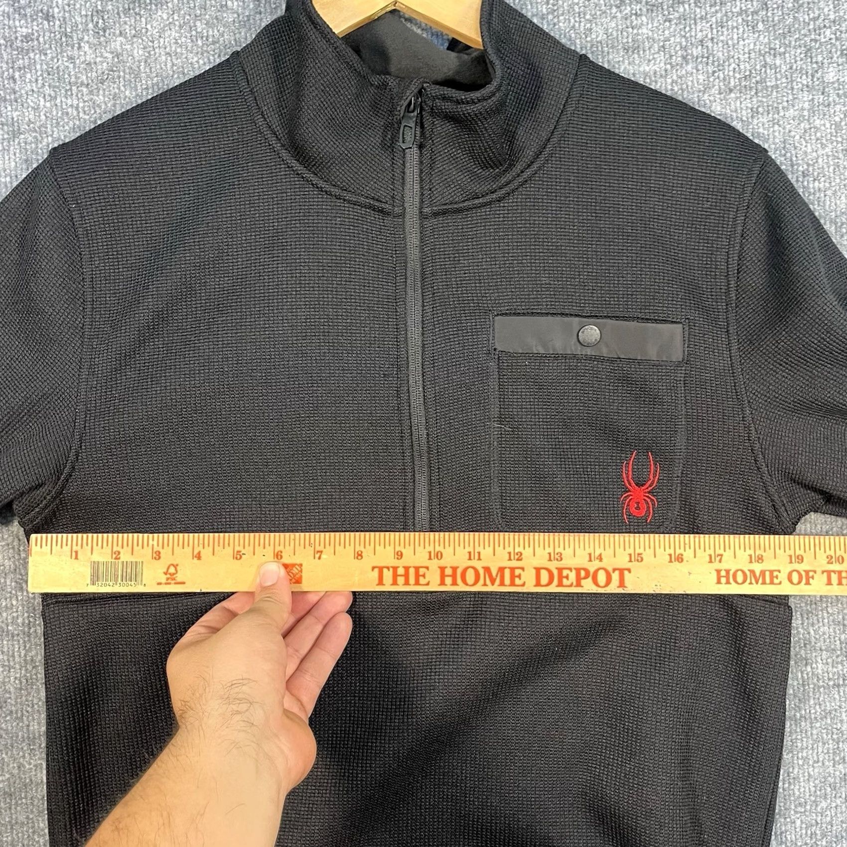 Spyder Spyder Pullover Mens Small Black Half Zip Fleece Ski Sweater Outdoor Waffle Knit Size US S / EU 44-46 / 1 - 4 Thumbnail