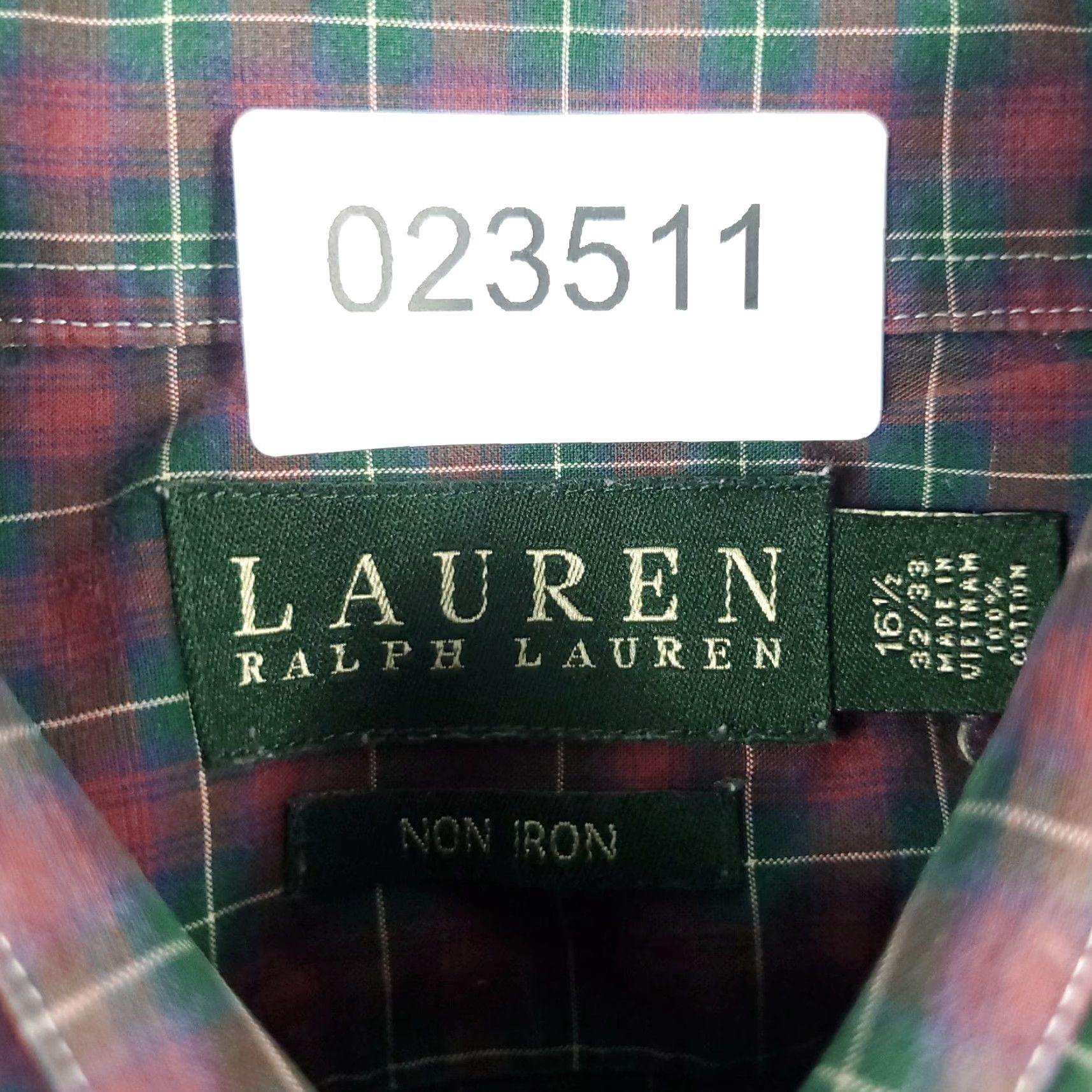 Ralph Lauren Ralph Lauren Shirt Mens 16.5 Red Plaid Casual Button Up Long Sleeve Shirt Size US L / EU 52-54 / 3 - 6 Thumbnail