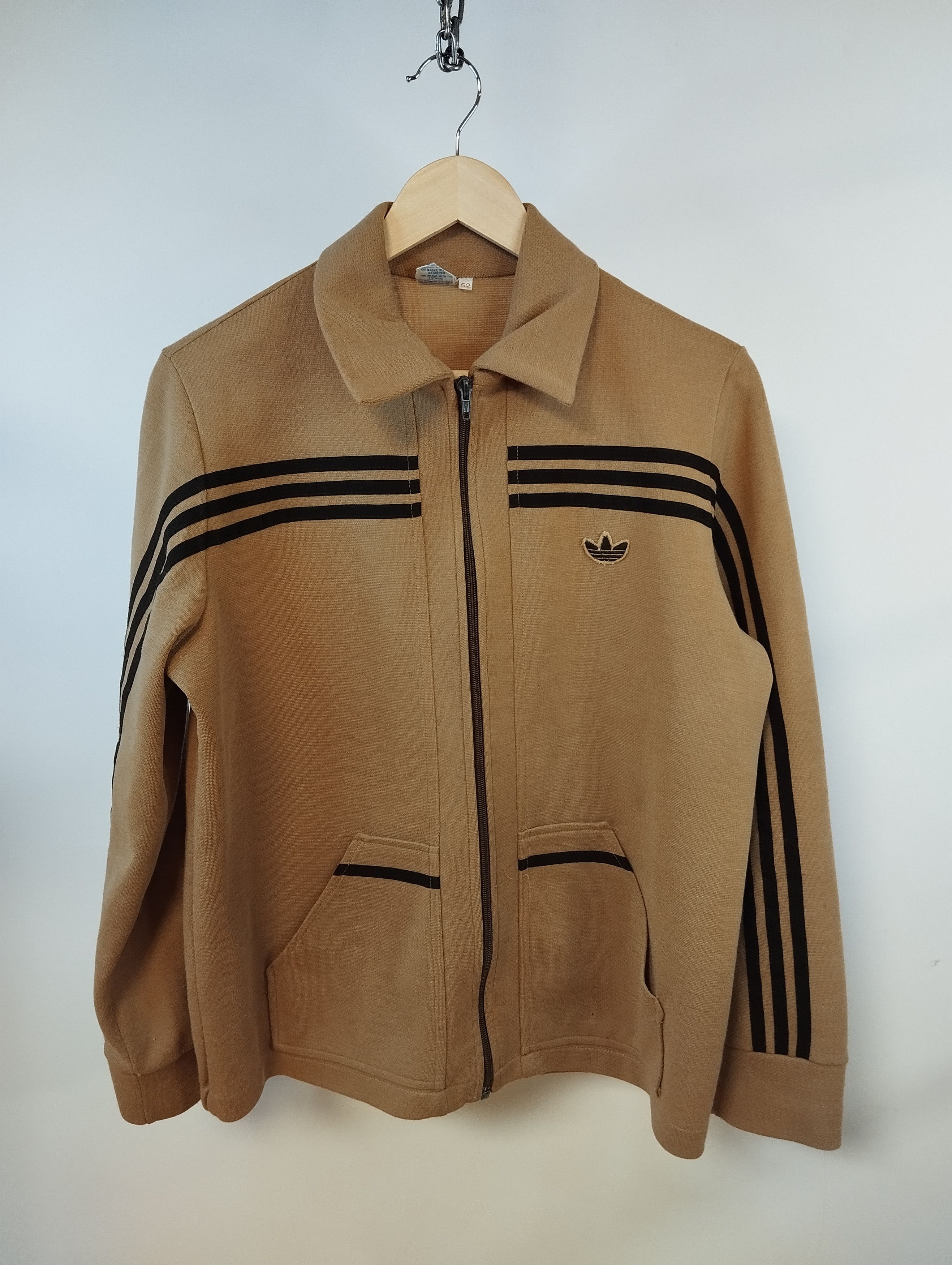 image of Vintage 70's Schwahn Erzeugni Zip Up Sweatshirt Size 52 in Camel, Men's
