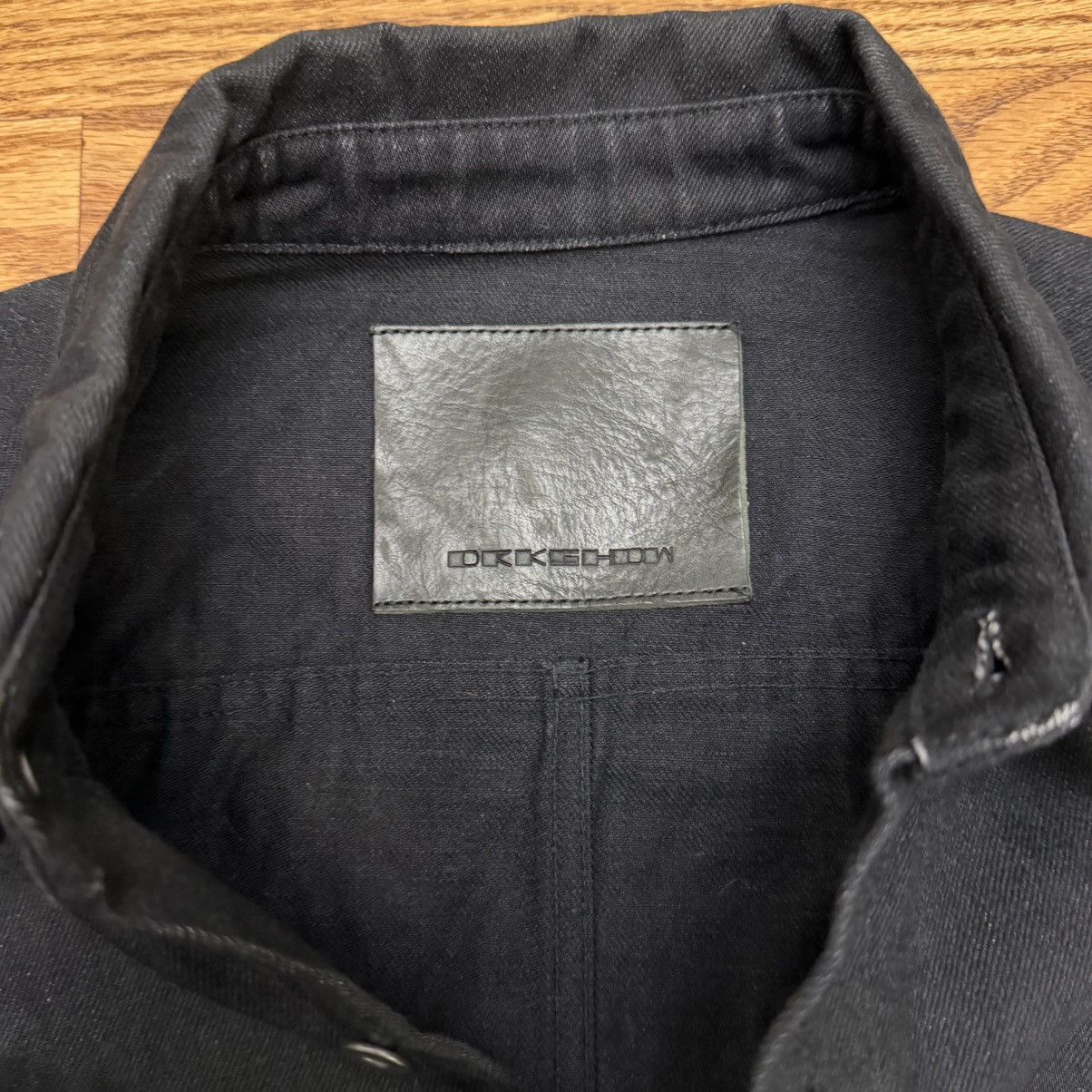 Rick Owens Drkshdw Japanese Denim Overshirt Size US L / EU 52-54 / 3 - 2 Thumbnail