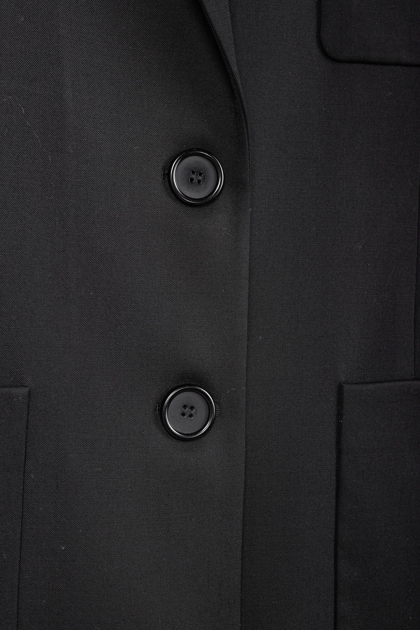 Oscar De La Renta Oscar de la Renta SS18 Runway Black Wool-Blend Blazer Size M / US 6-8 / IT 42-44 - 7 Thumbnail