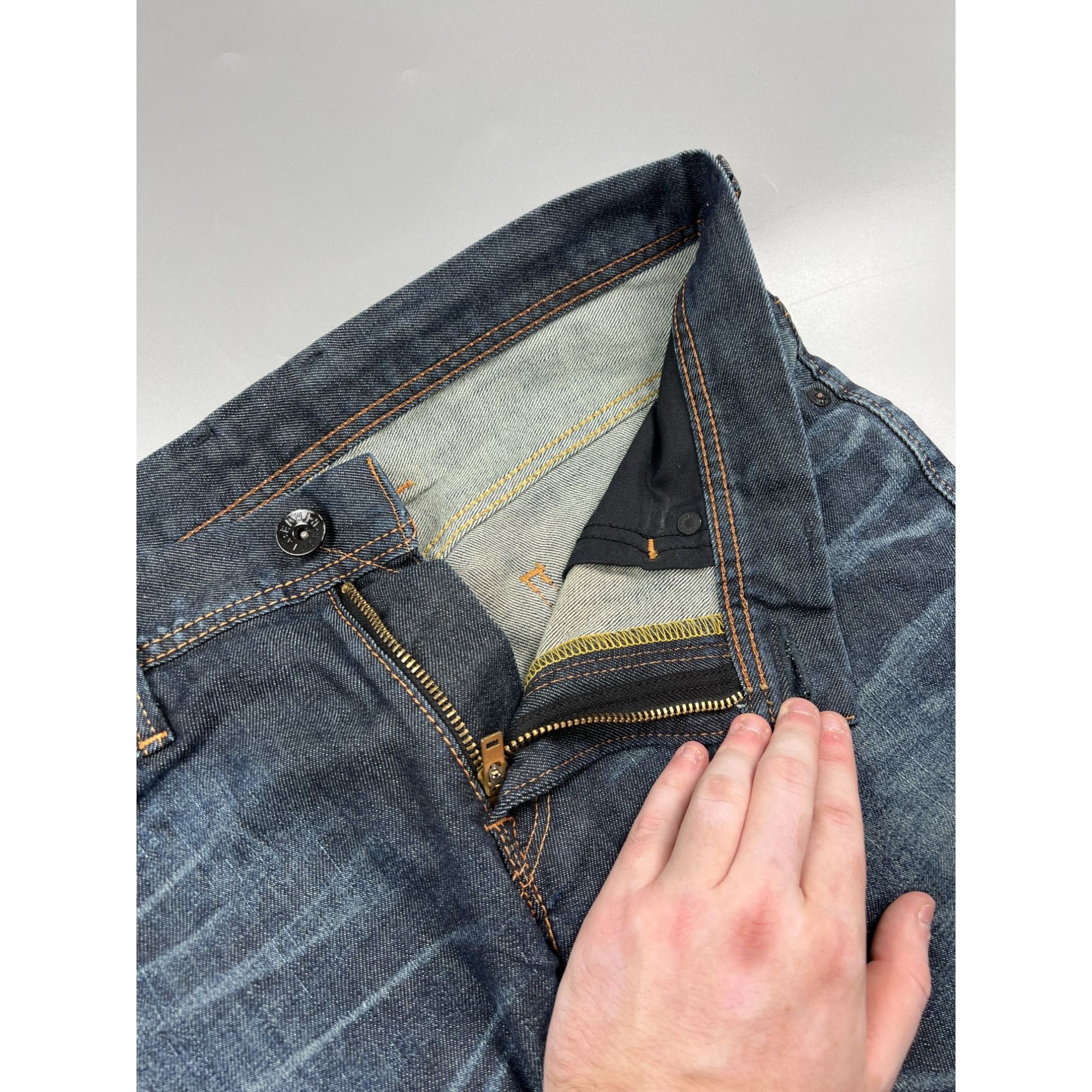 Edwin Edwin SK505S Made in Japan Raw Selvedge Denim Jeans (Y0967) Size US 31 - 8 Thumbnail