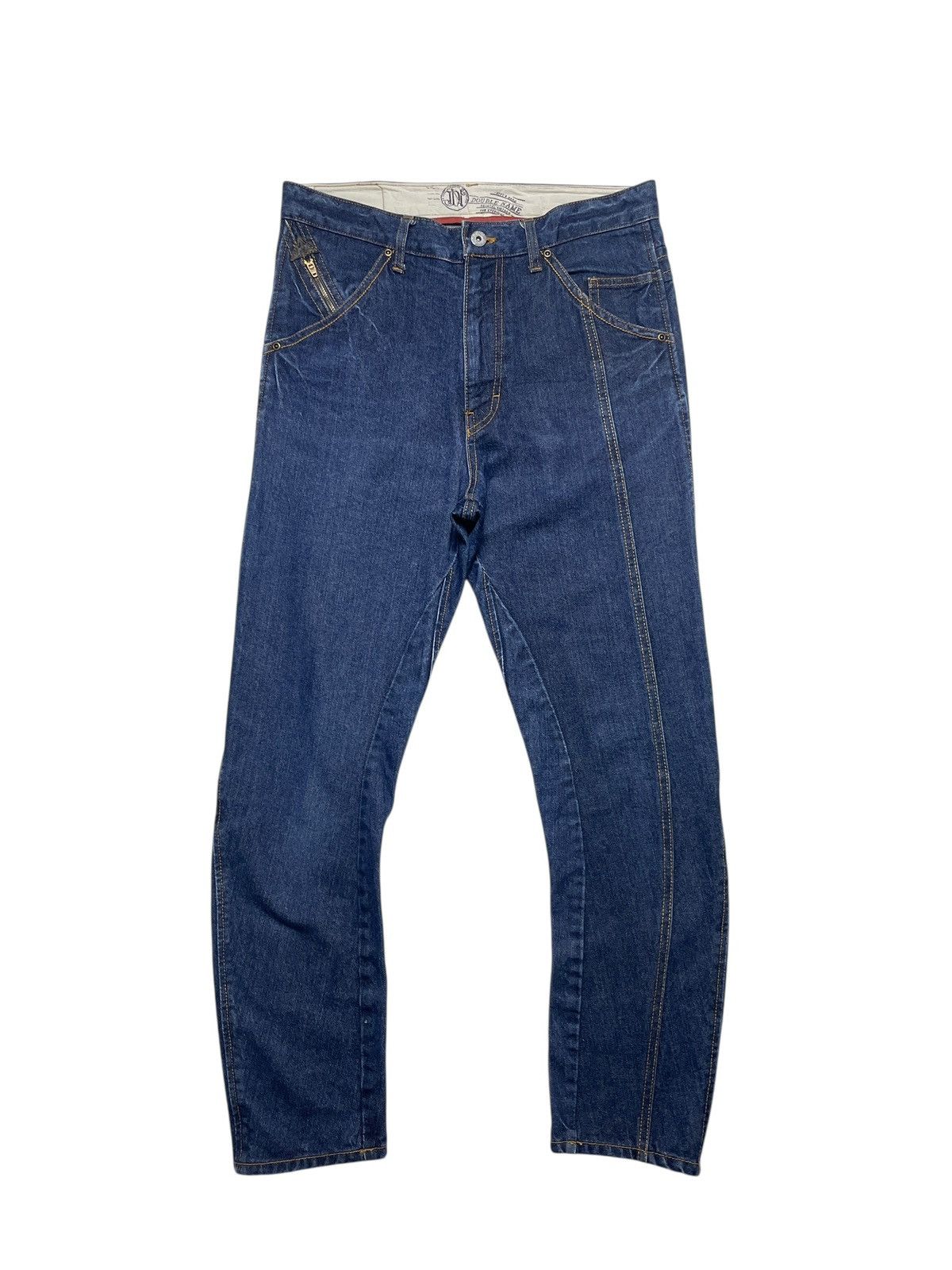 Tornado Mart 2000’s Double Name - Curve W/ Leather Pocket Pants Size US 30 / EU 46 - 1 Thumbnail