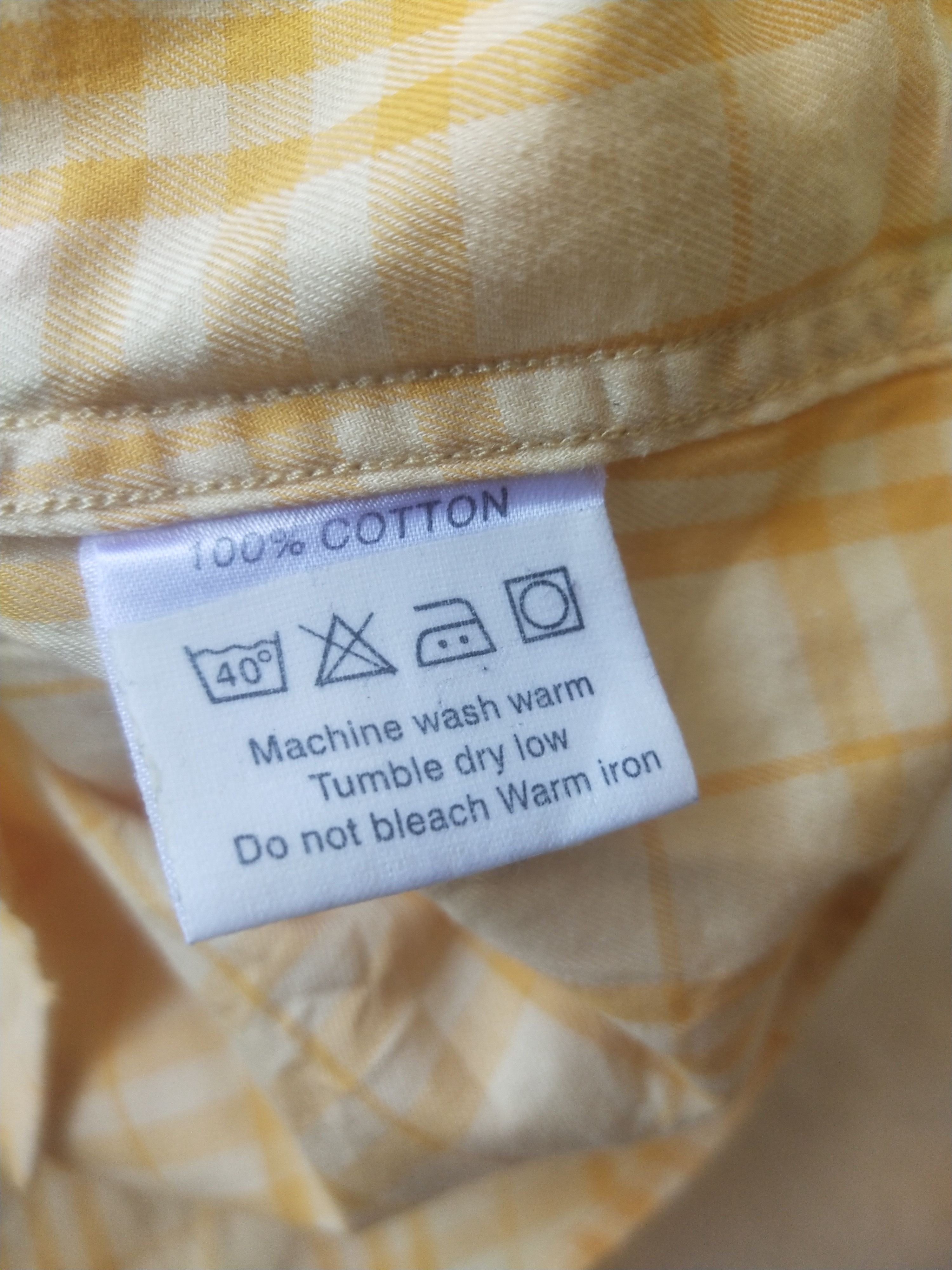Burberry Burberry London Yellow Plaid Short Sleeve Shirt Size L / US 10 / IT 46 - 6 Thumbnail