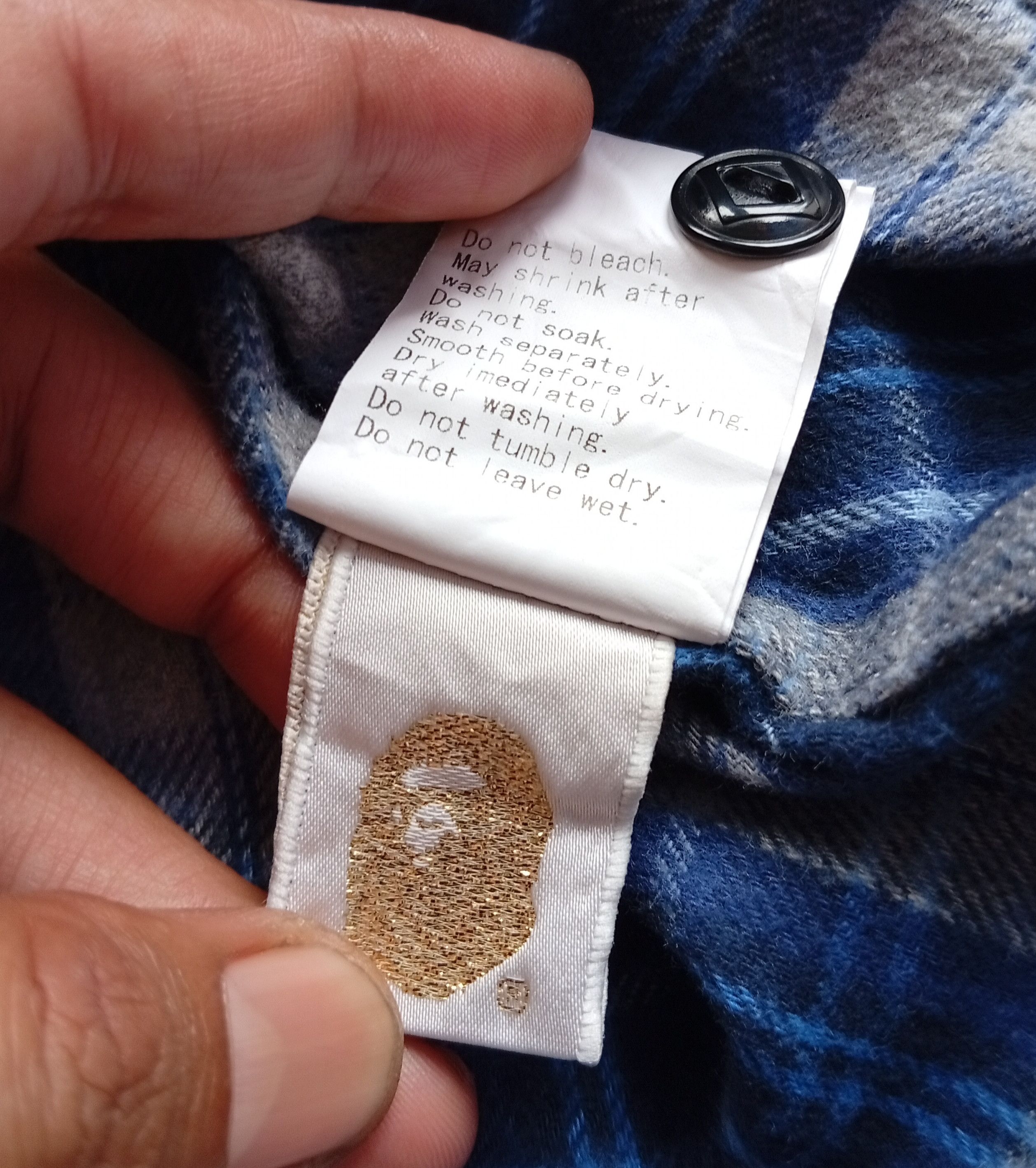 Bape plaid flanel shirt Size US S / EU 44-46 / 1 - 8 Thumbnail
