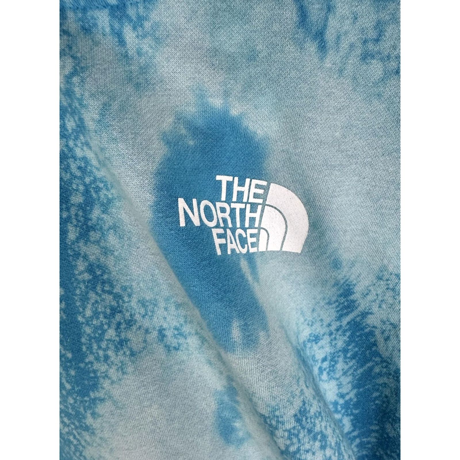 The North Face The North Face Hoodie Mens L Blue Tie Dye Never Stop Exploring Graphic Print Hooded Pullover Sweatshirt Front Logo Back Logo Size US L / EU 52-54 / 3 - 5 Thumbnail
