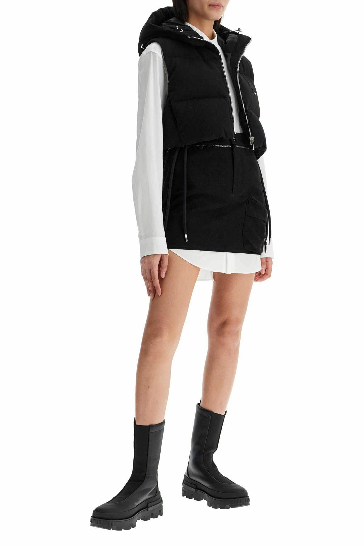 Moncler o1y1125 Mini Skirt in Black Size 26" / US 2 / IT 38 - 2 Thumbnail