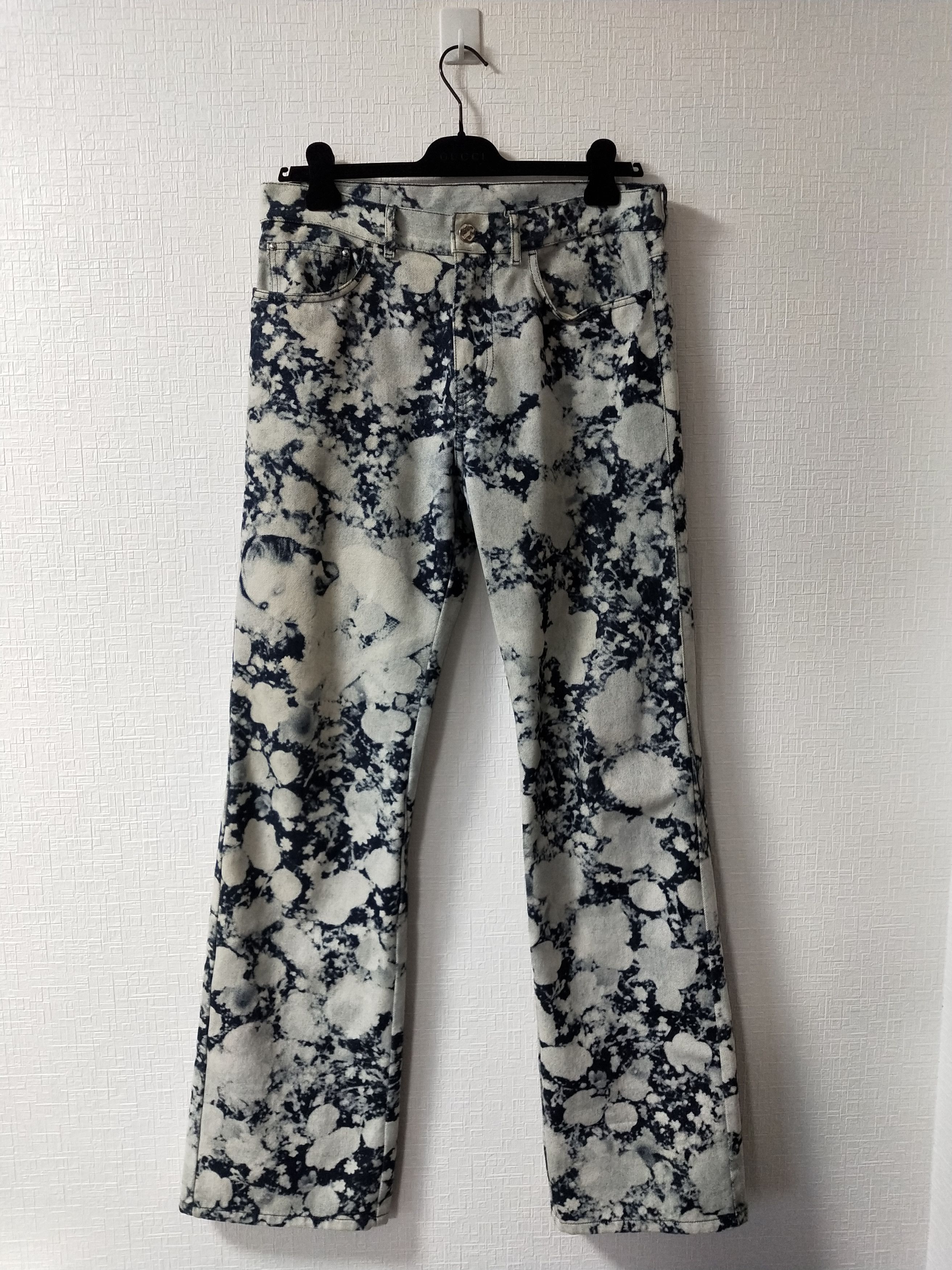 Louis Vuitton Dorothy 'Poppies' Flared Denim Jeans Size US 32 / EU 48 - 1 Thumbnail
