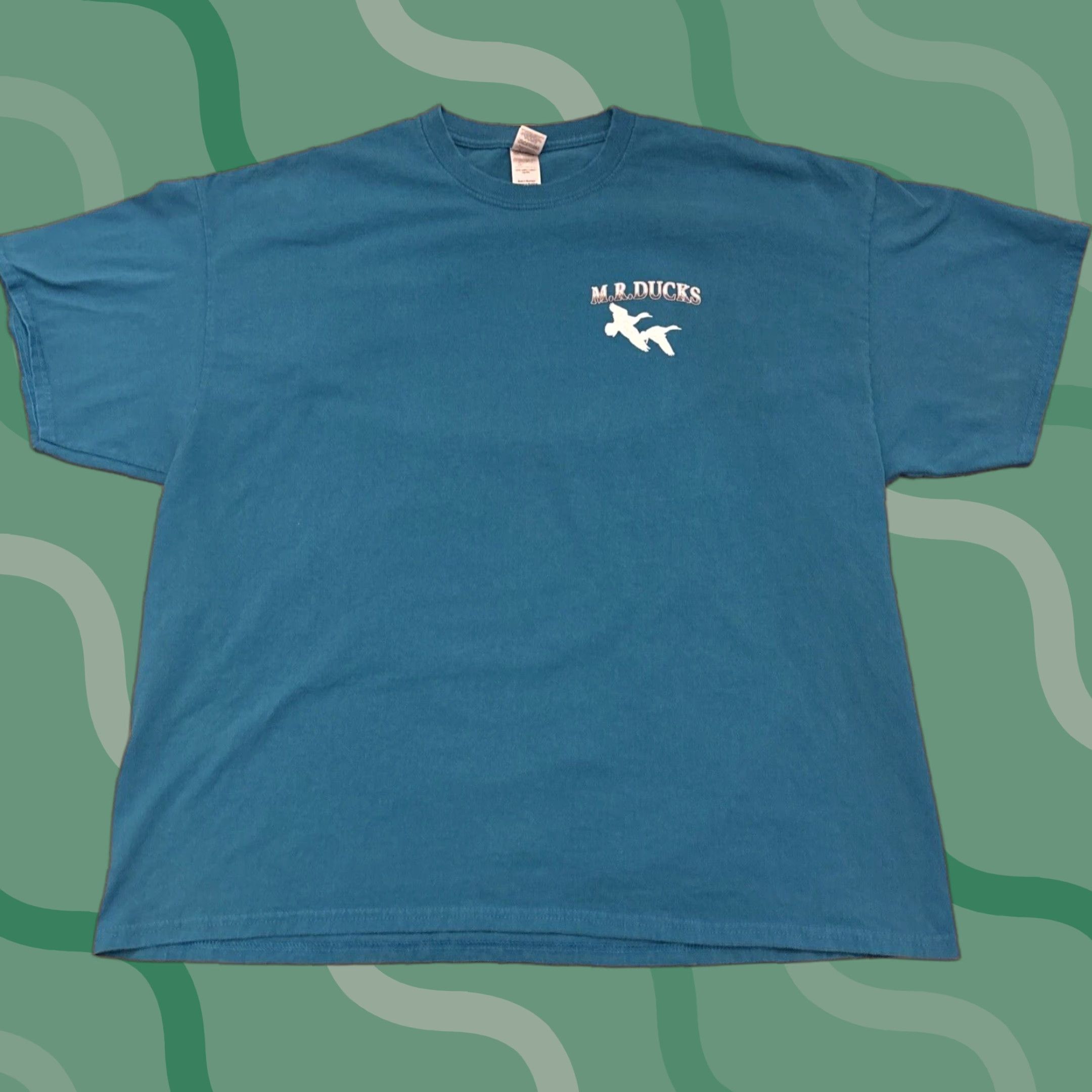 Vintage VINTAGE M.R. DUCKS T-Shirt Mallards Turquoise 2XL Mens Size US XXL / EU 58 / 5 - 1 Thumbnail