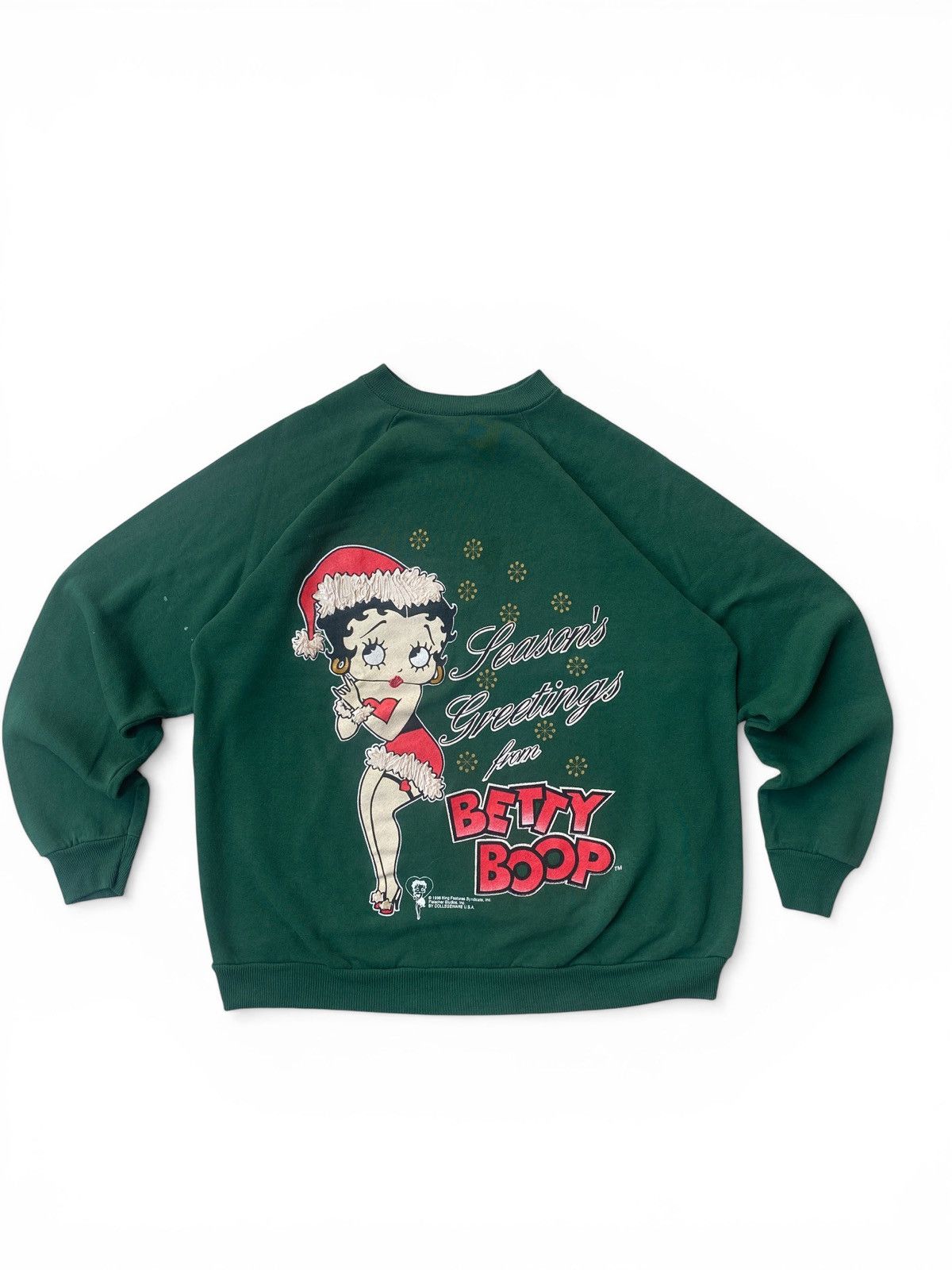 Vintage Vintage Betty Boop Christmas Crewneck Sweatshirt 90s Size US L / EU 52-54 / 3 - 1 Thumbnail