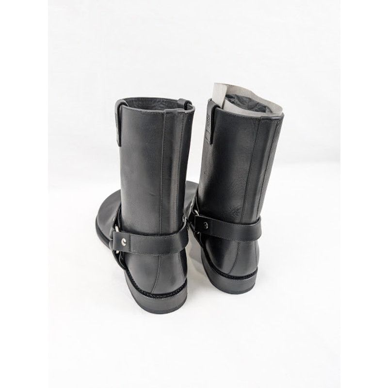 Loewe o1rshd1 Campo Leather Biker Boots in Black Size US 9 / EU 42 - 17 Thumbnail