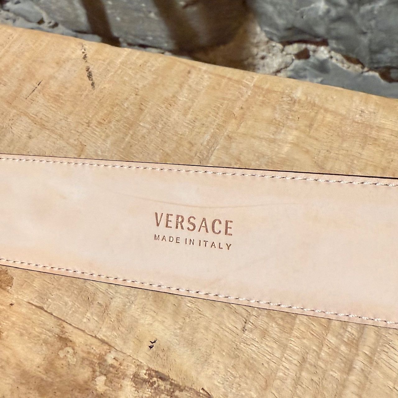 Versace Versace Barocco Medusa Gold Buckle Black Leather Wide Belt Size ONE SIZE - 9 Thumbnail