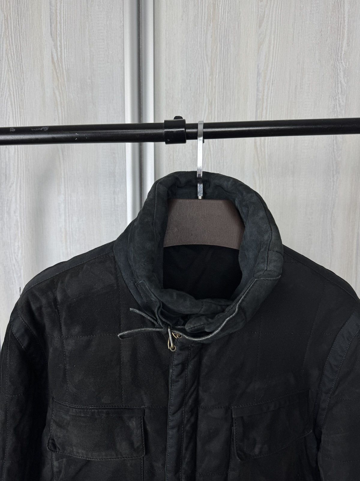 Yves Saint Laurent Yves Saint Laurent Rive Gauche leather suede biker jacket Size US L / EU 52-54 / 3 - 6 Thumbnail