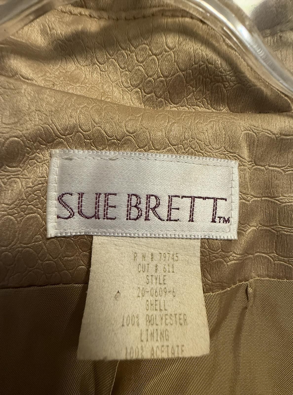 Designer Vintage Gold Sue Brett Long Vintage Trench Coat Size ONE SIZE - 4 Thumbnail