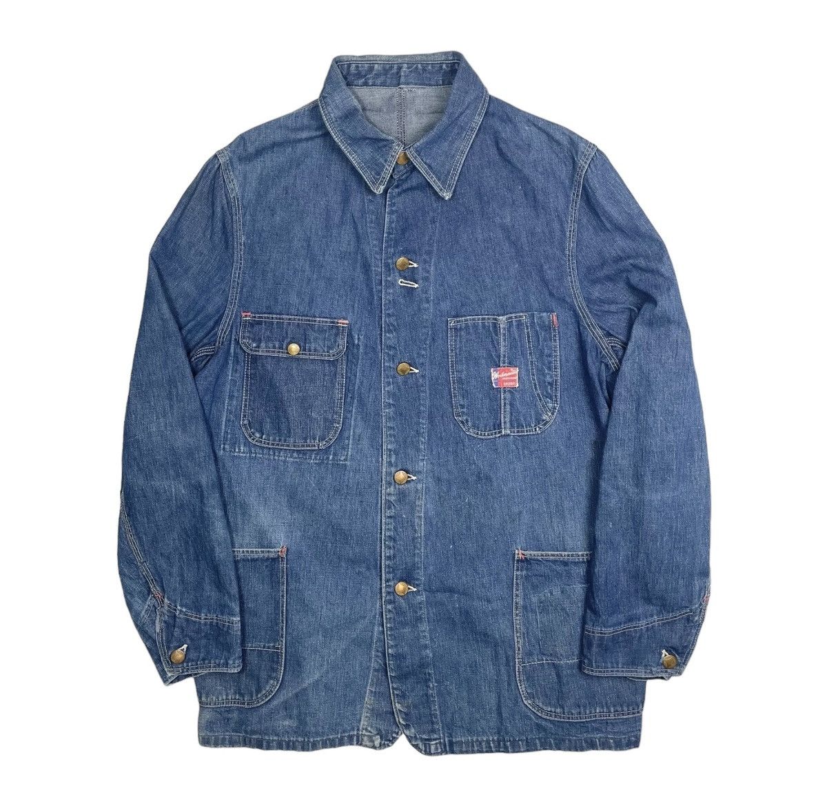 Vintage 1940s Spiegel Workmaster Chore Coat - Large Size US L / EU 52-54 / 3 - 1 Thumbnail
