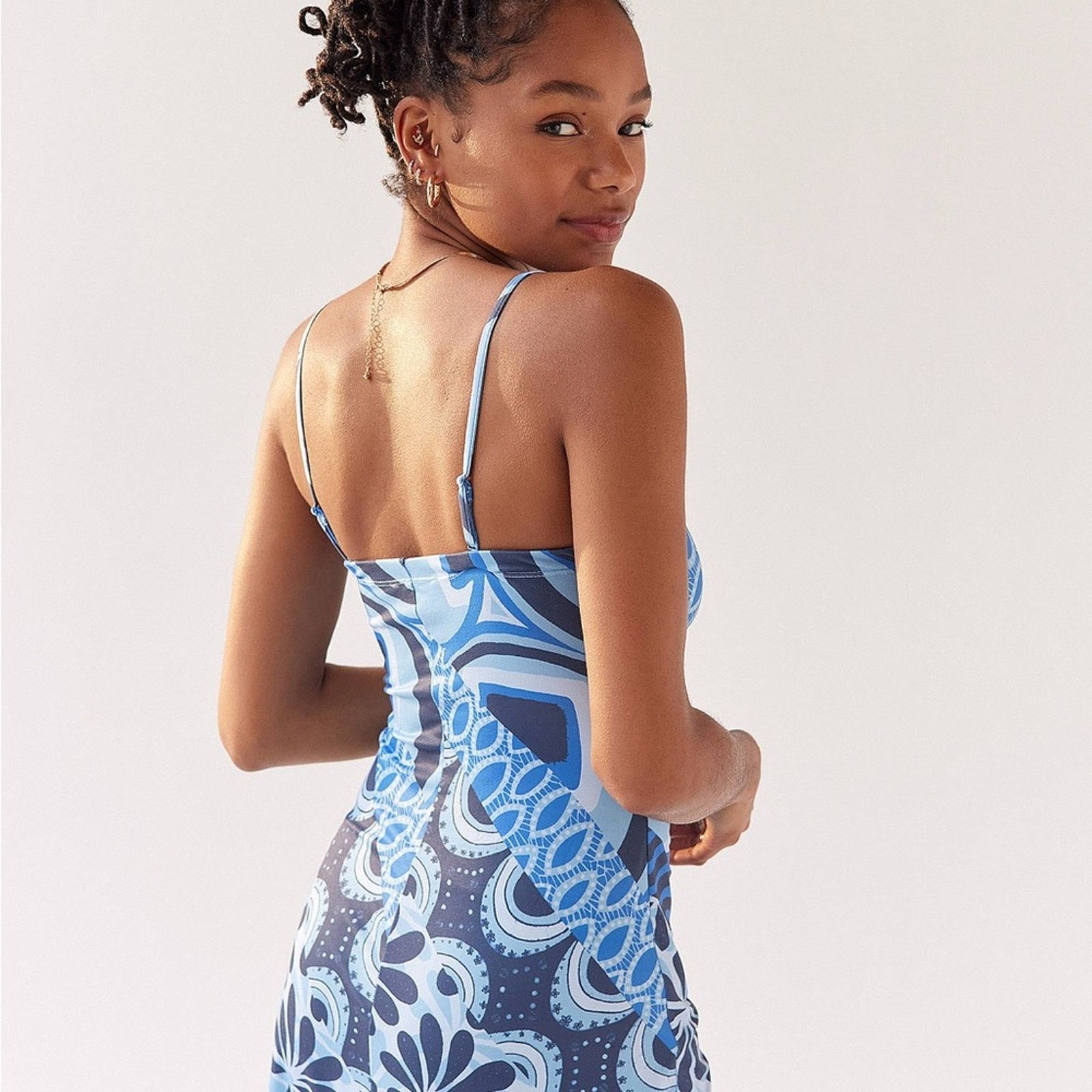 Urban Outfitters Urban Outfitters Solana Spliced SplitHem MidiDress Womens XS Size XS / US 0-2 / IT 36-38 - 4 Thumbnail